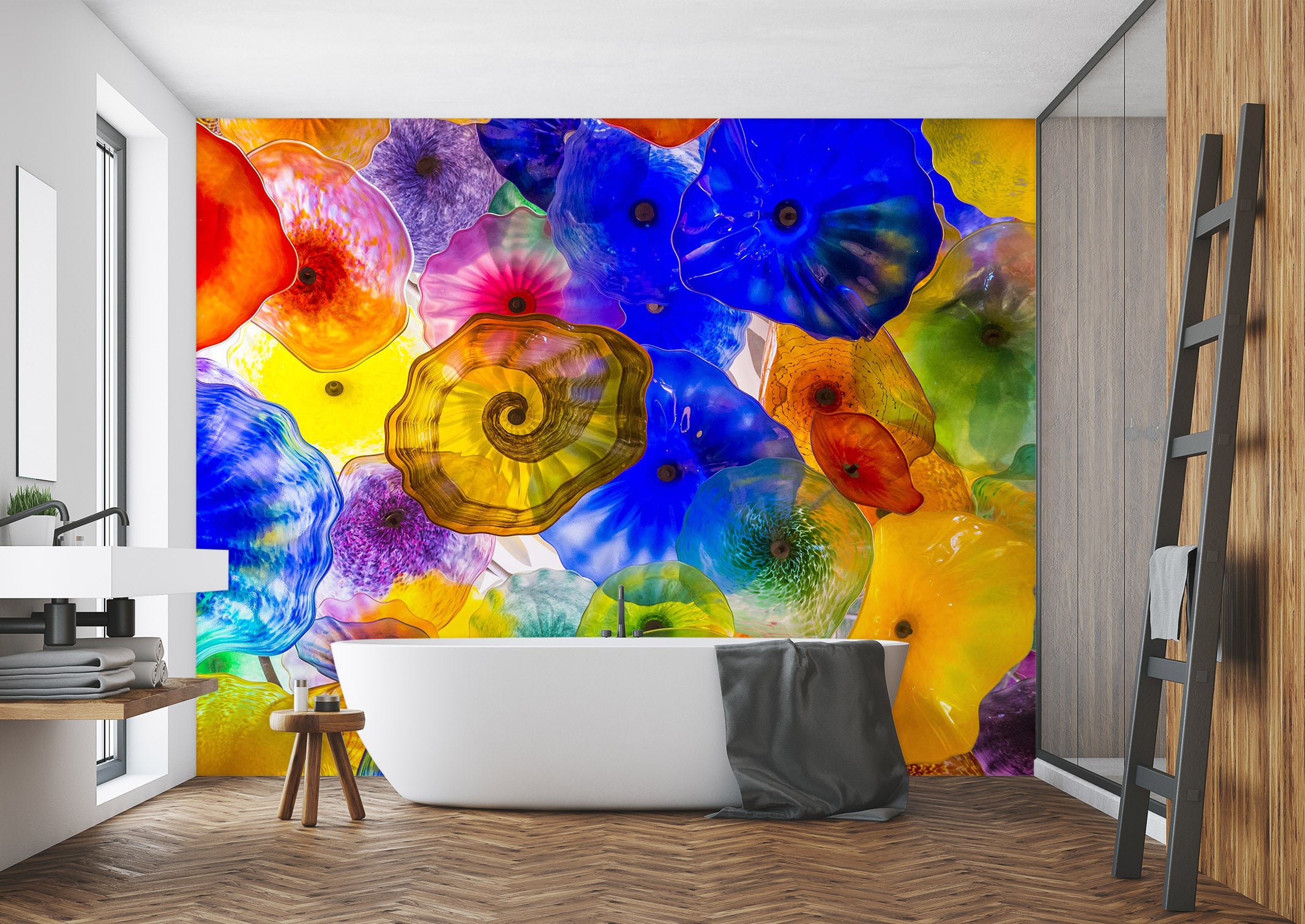 3D Color Jellyfish 1633 Wall Murals