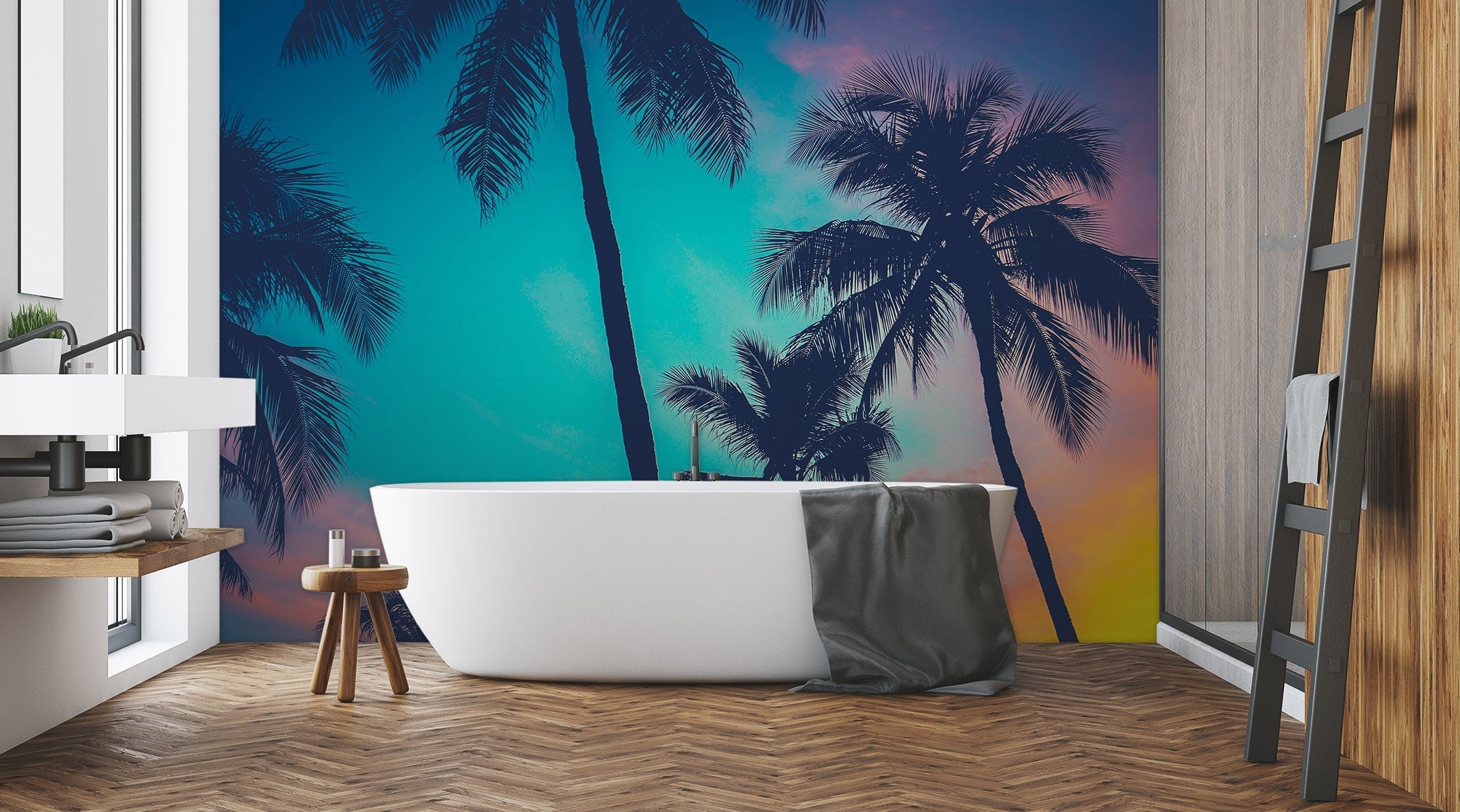 3D Night View Tree 008 Wall Murals Wallpaper AJ Wallpaper 2 