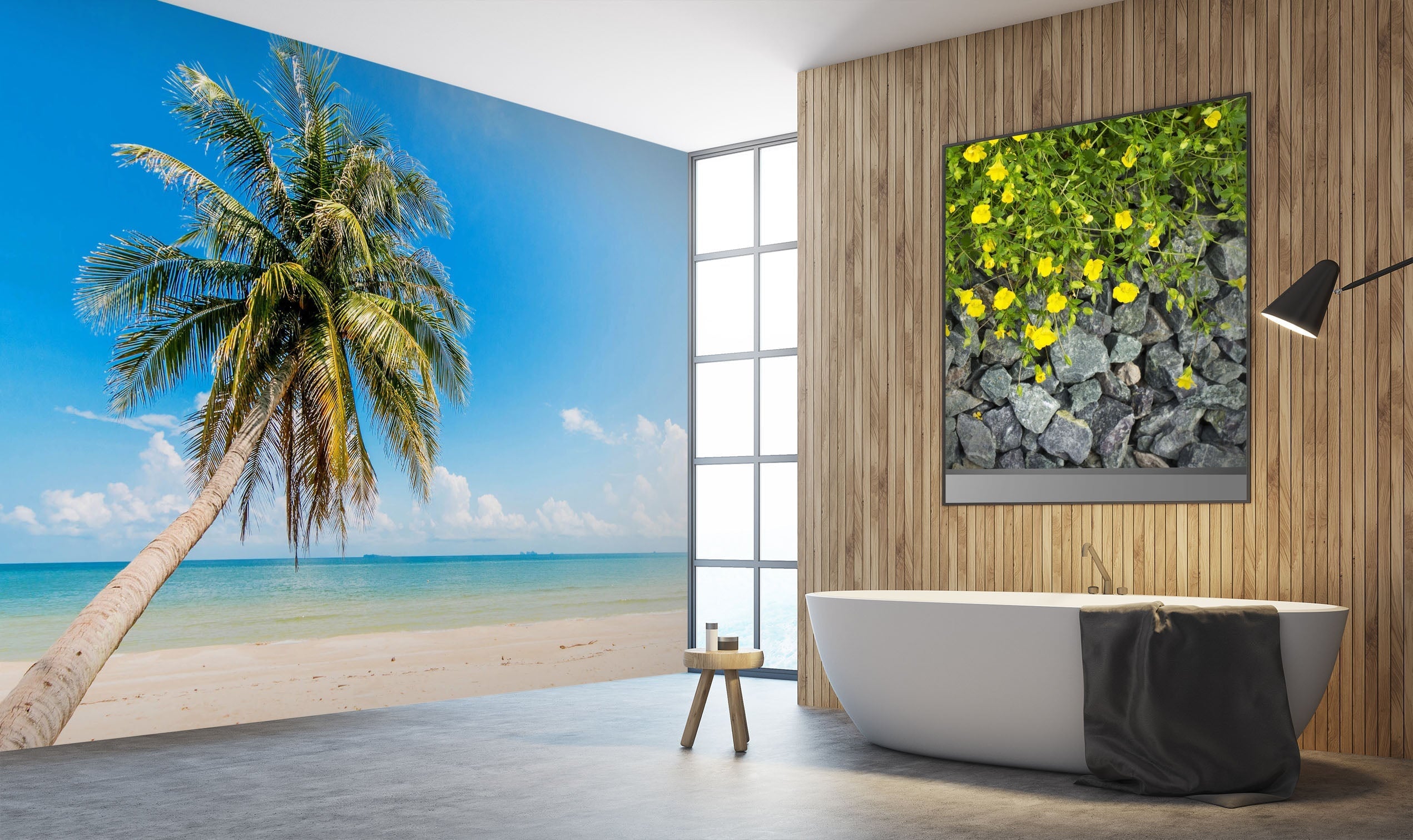 3D Coconut Tree 010 Wall Murals Wallpaper AJ Wallpaper 2 