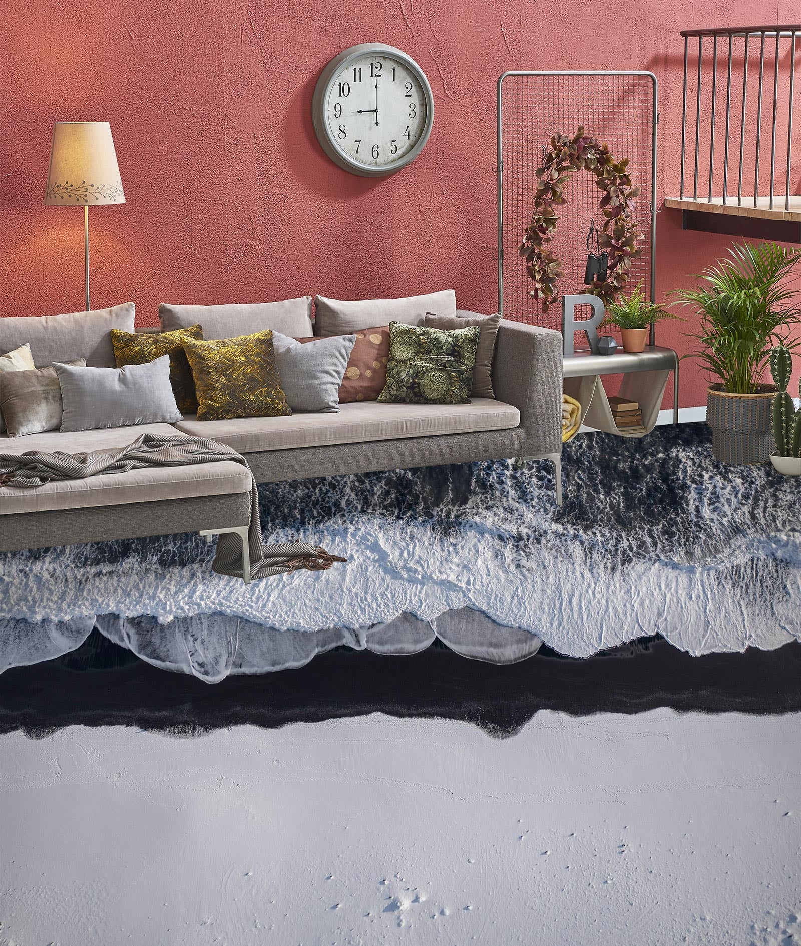 3D Advanced Waves 435 Floor Mural  Wallpaper Murals Rug & Mat Print Epoxy waterproof bath floor