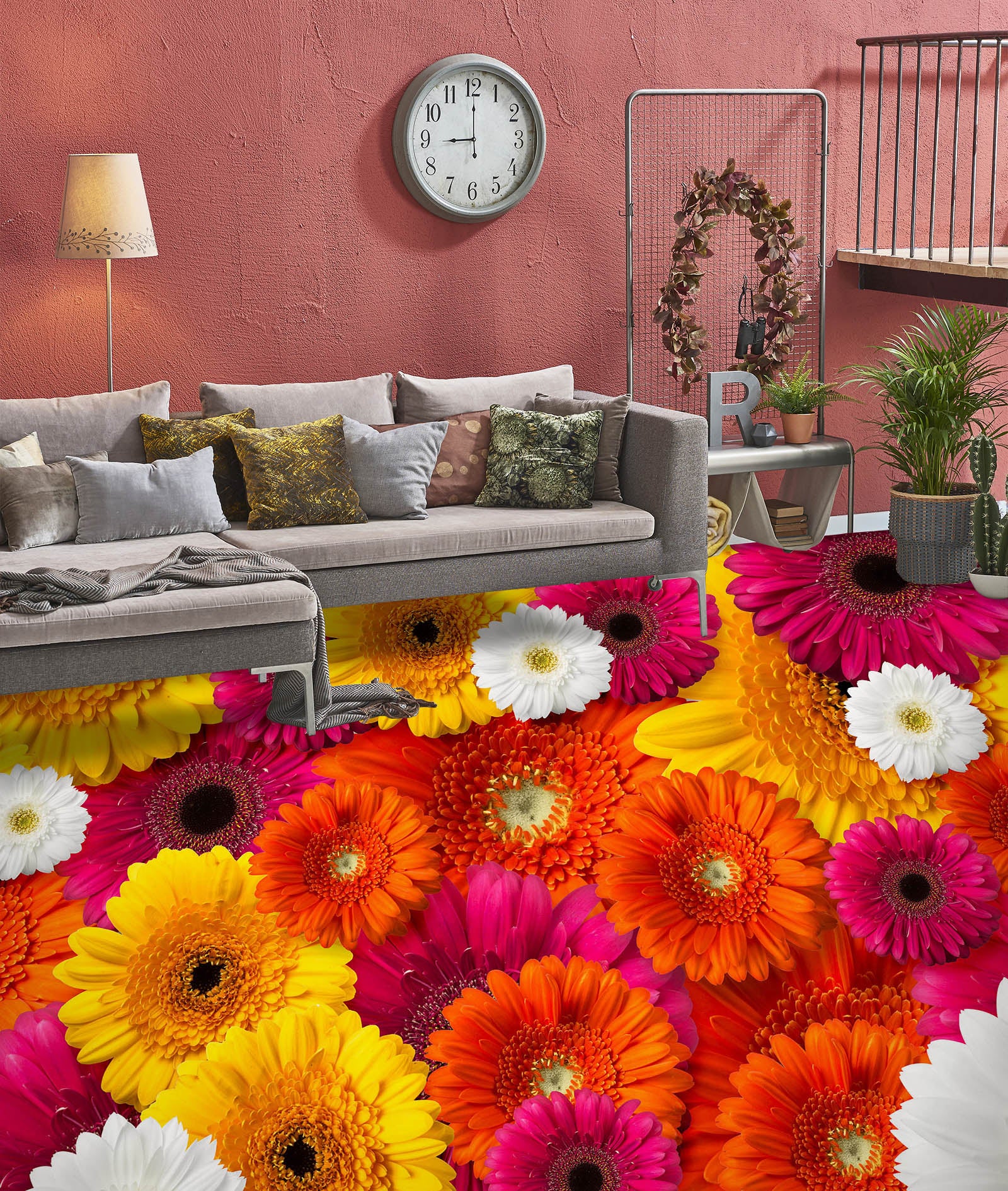 3D Bright Chrysanthemum 320 Floor Mural  Wallpaper Murals Rug & Mat Print Epoxy waterproof bath floor