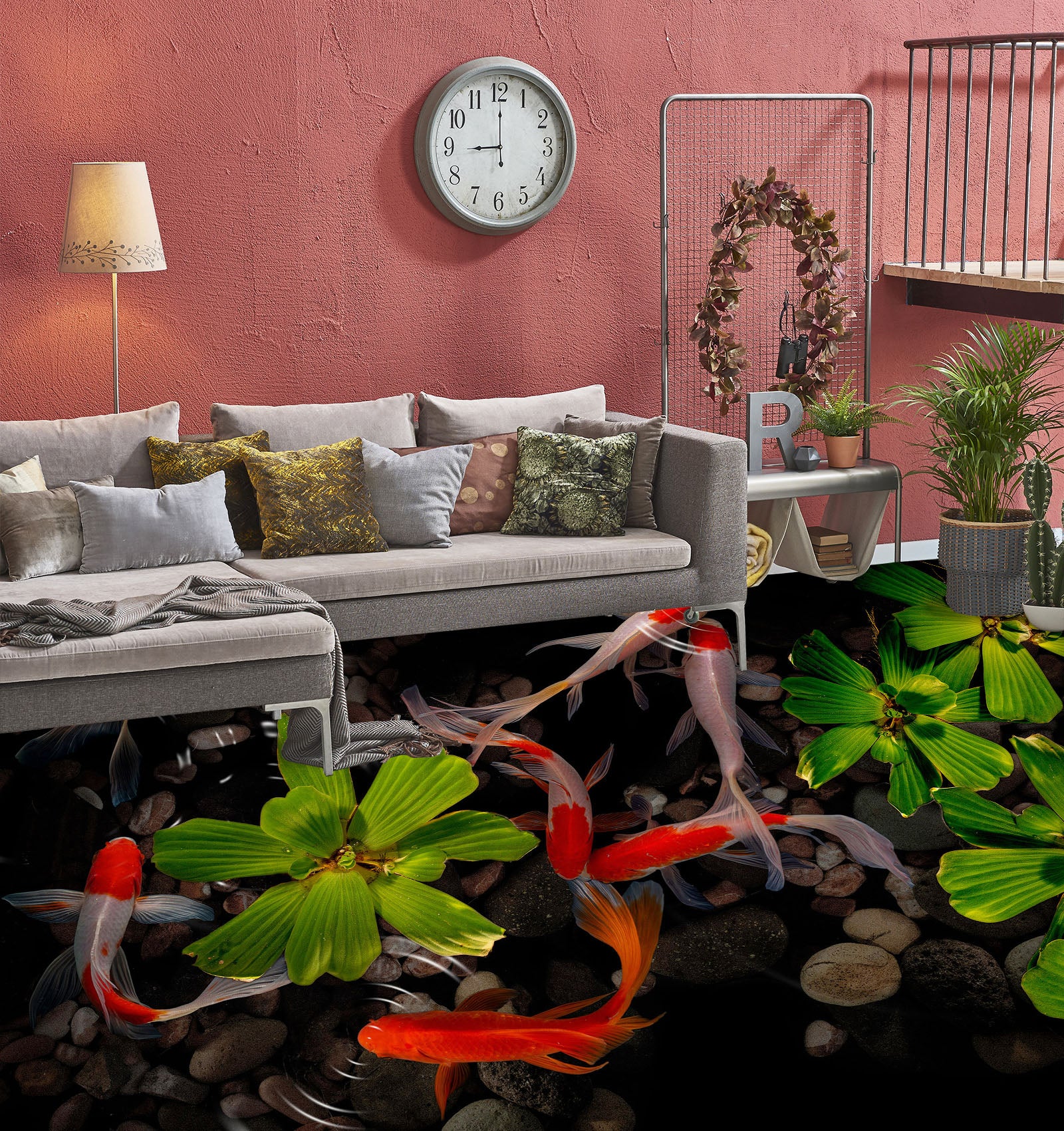 3D Water Lotus 242 Floor Mural  Wallpaper Murals Rug & Mat Print Epoxy waterproof bath floor