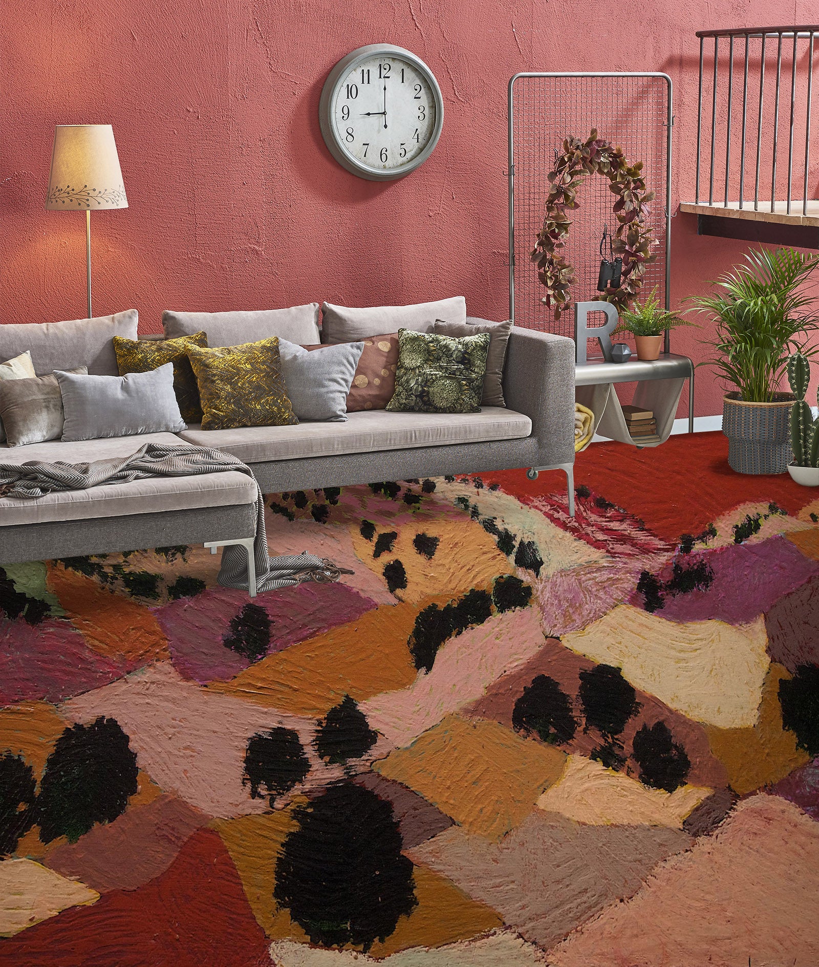 3D Pigment Block Trees 9920 Allan P. Friedlander Floor Mural  Wallpaper Murals Self-Adhesive Removable Print Epoxy