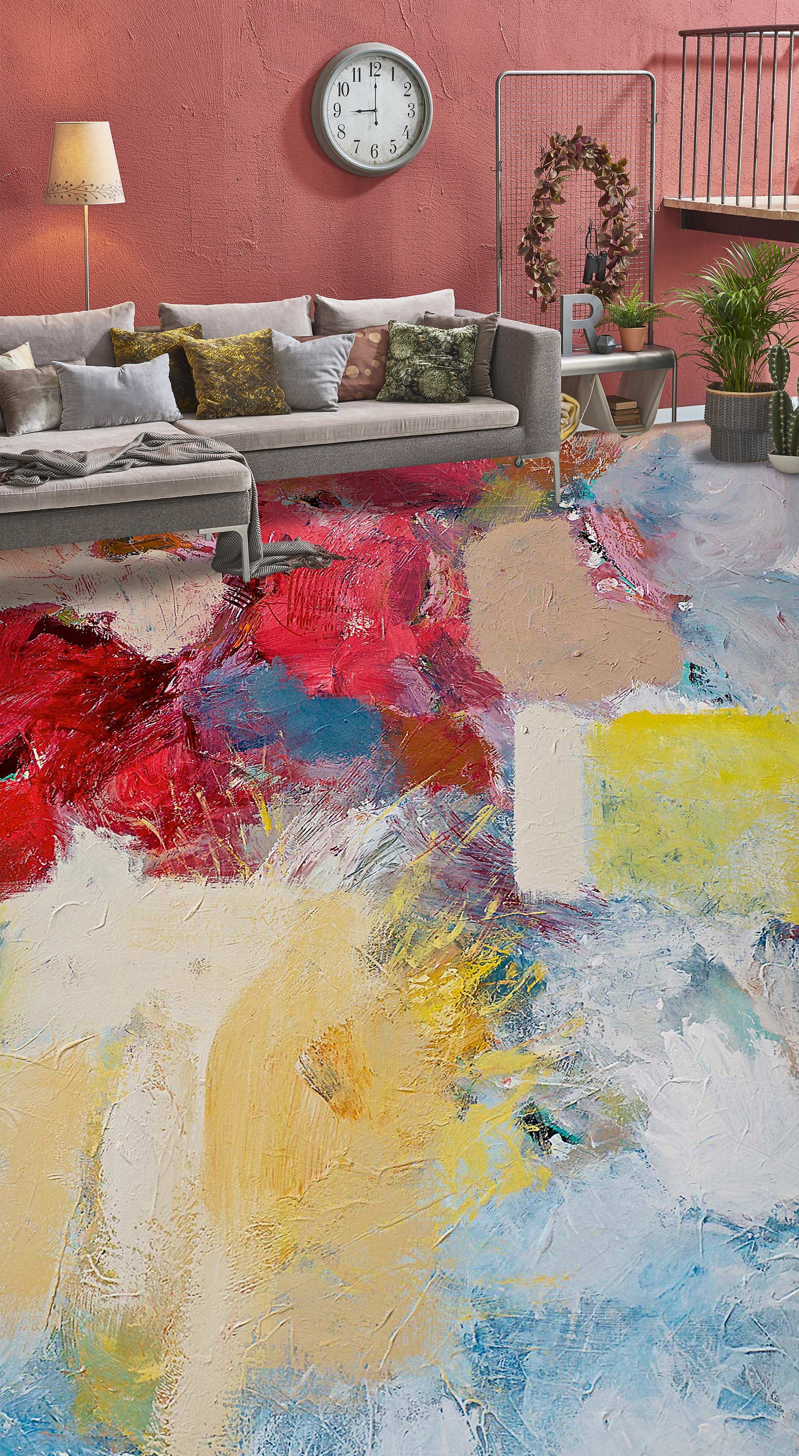 3D Color Pigment 9694 Allan P. Friedlander Floor Mural  Wallpaper Murals Self-Adhesive Removable Print Epoxy