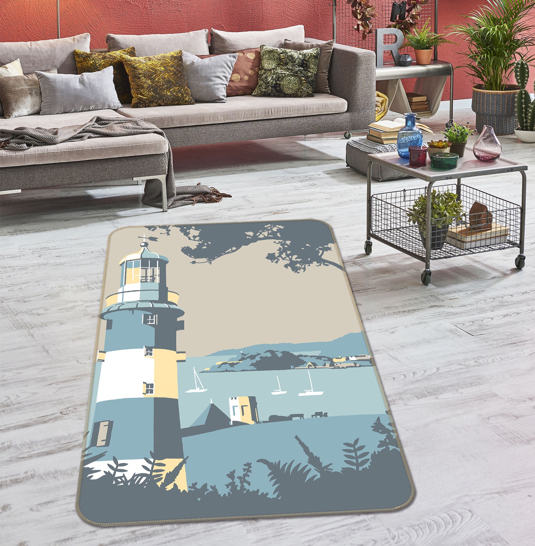 3D Plymouth 1131 Steve Read Rug Non Slip Rug Mat