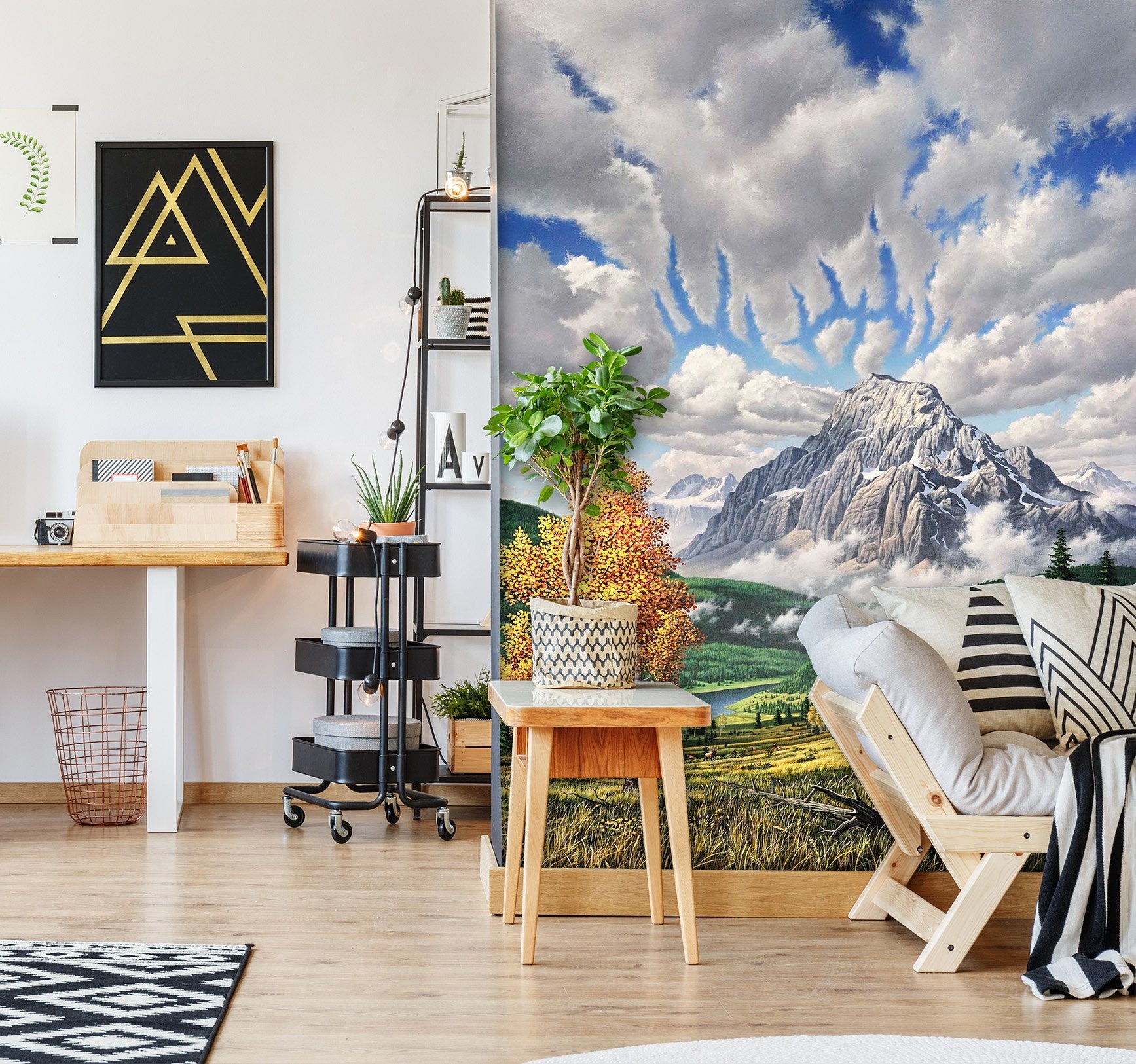 3D Autumn Echos 1402 Jerry LoFaro Wall Mural Wall Murals Wallpaper AJ Wallpaper 