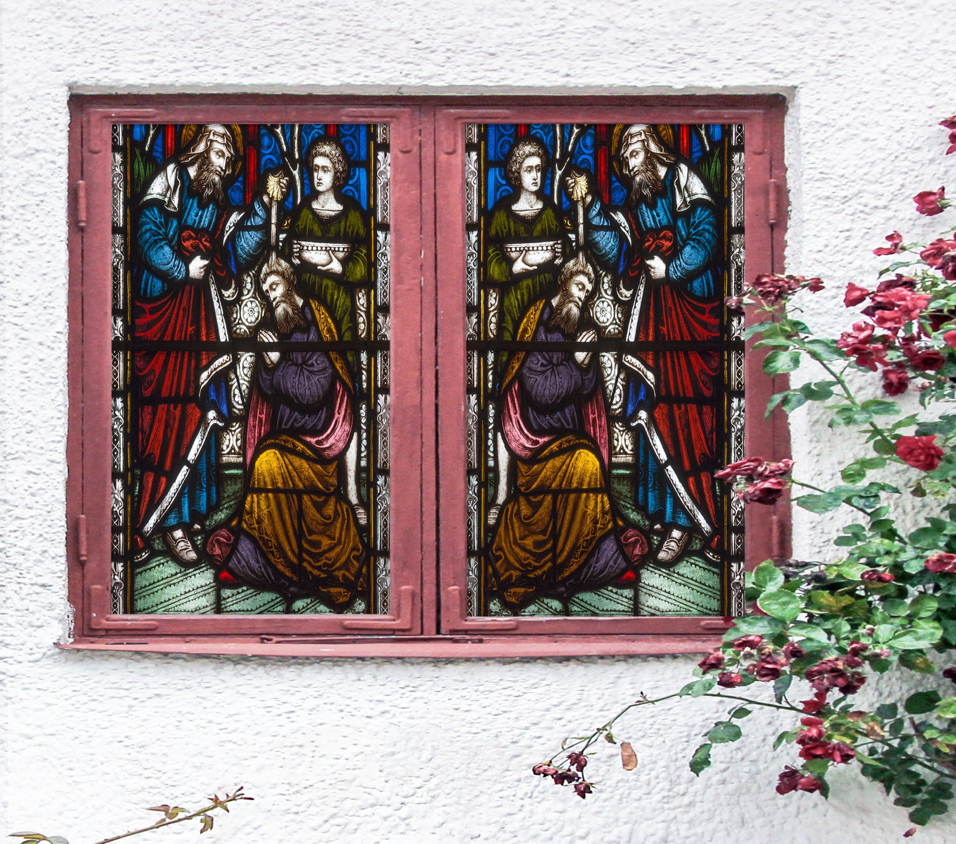 3D Believer Faith 189 Window Film Print Sticker Cling Stained Glass UV Block