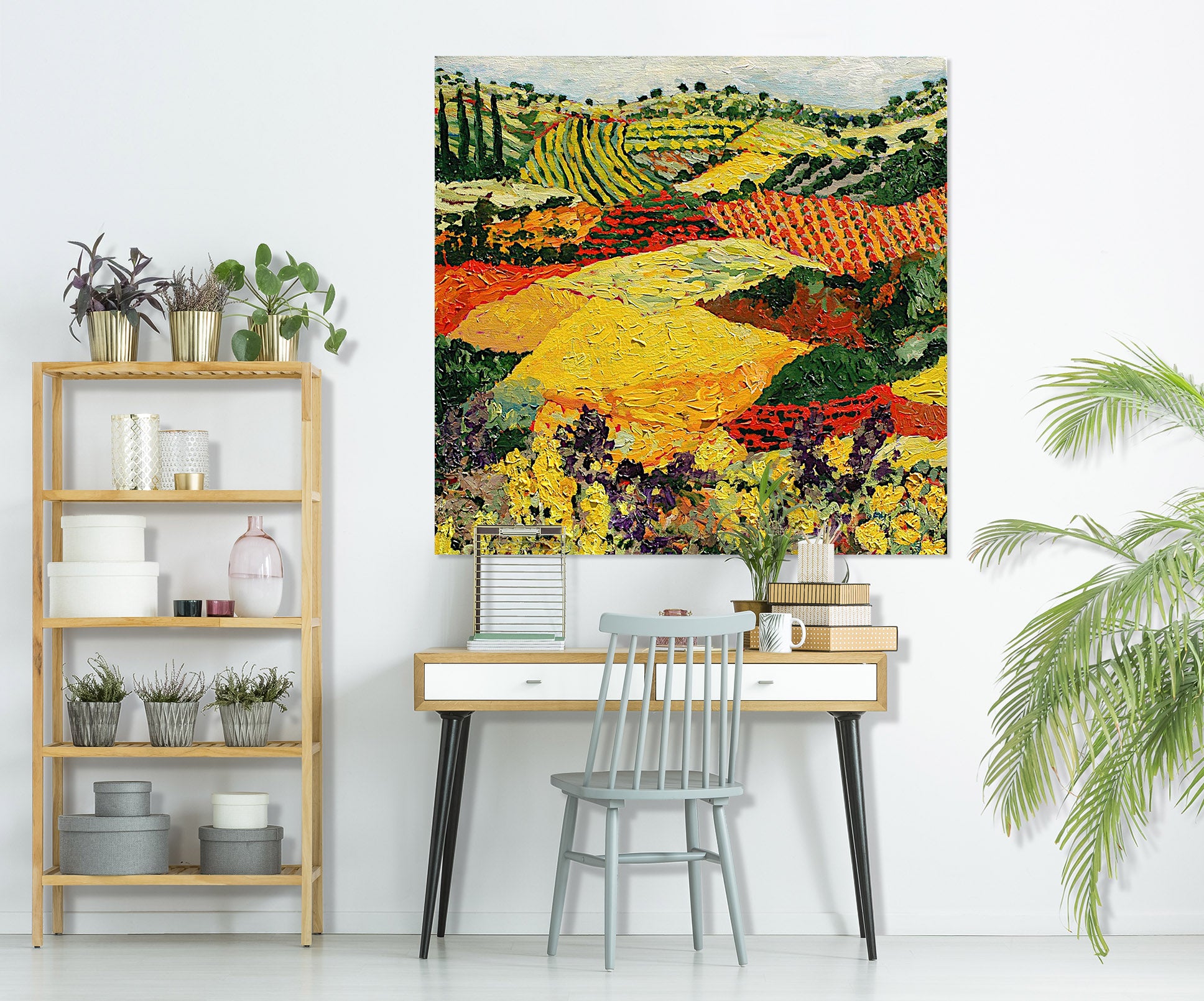 3D Colored Field 127 Allan P. Friedlander Wall Sticker