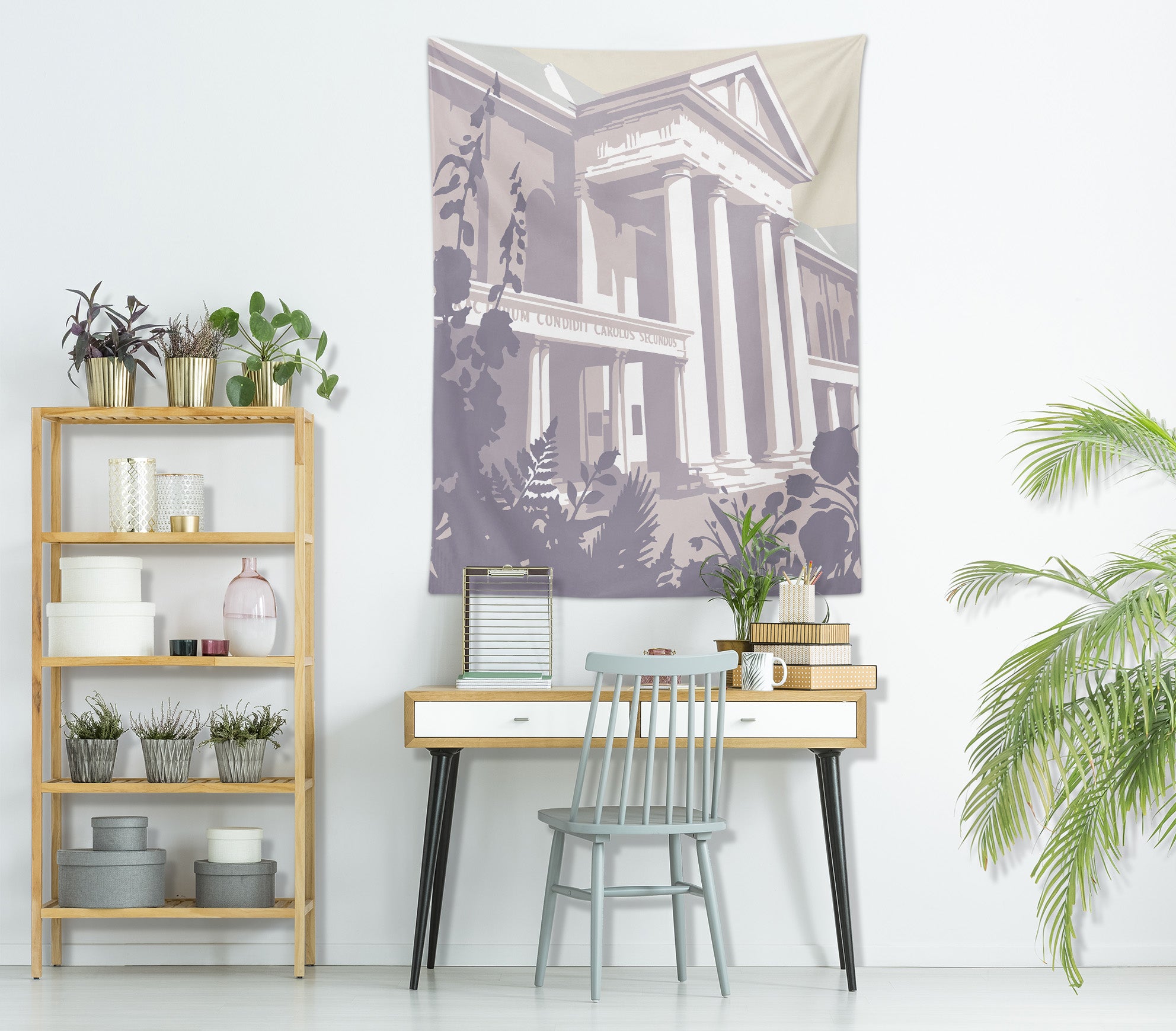 3D Flower Building 5332 Steve Read Tapestry Hanging Cloth Hang