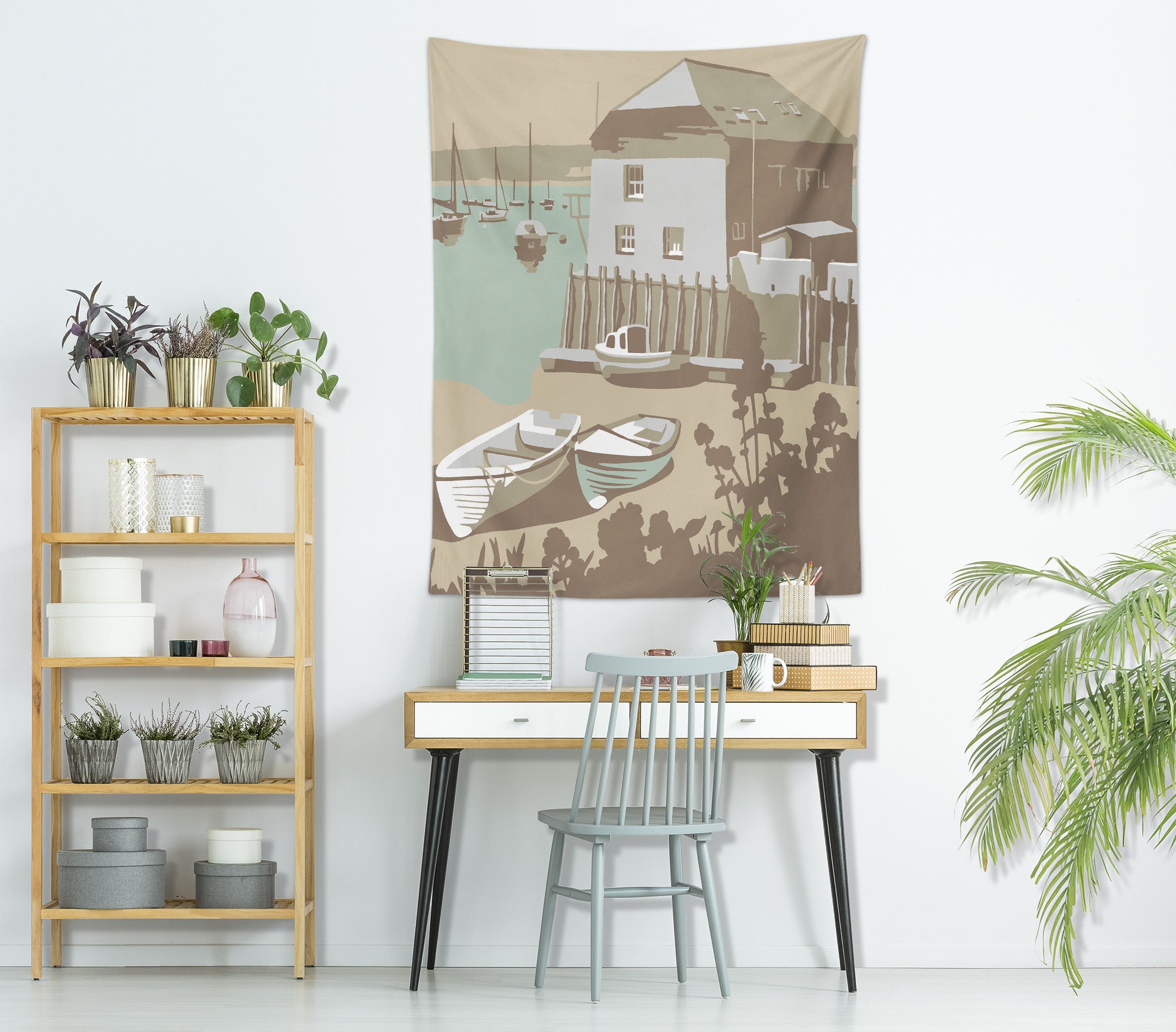 3D Brown House 5366 Steve Read Tapestry Hanging Cloth Hang