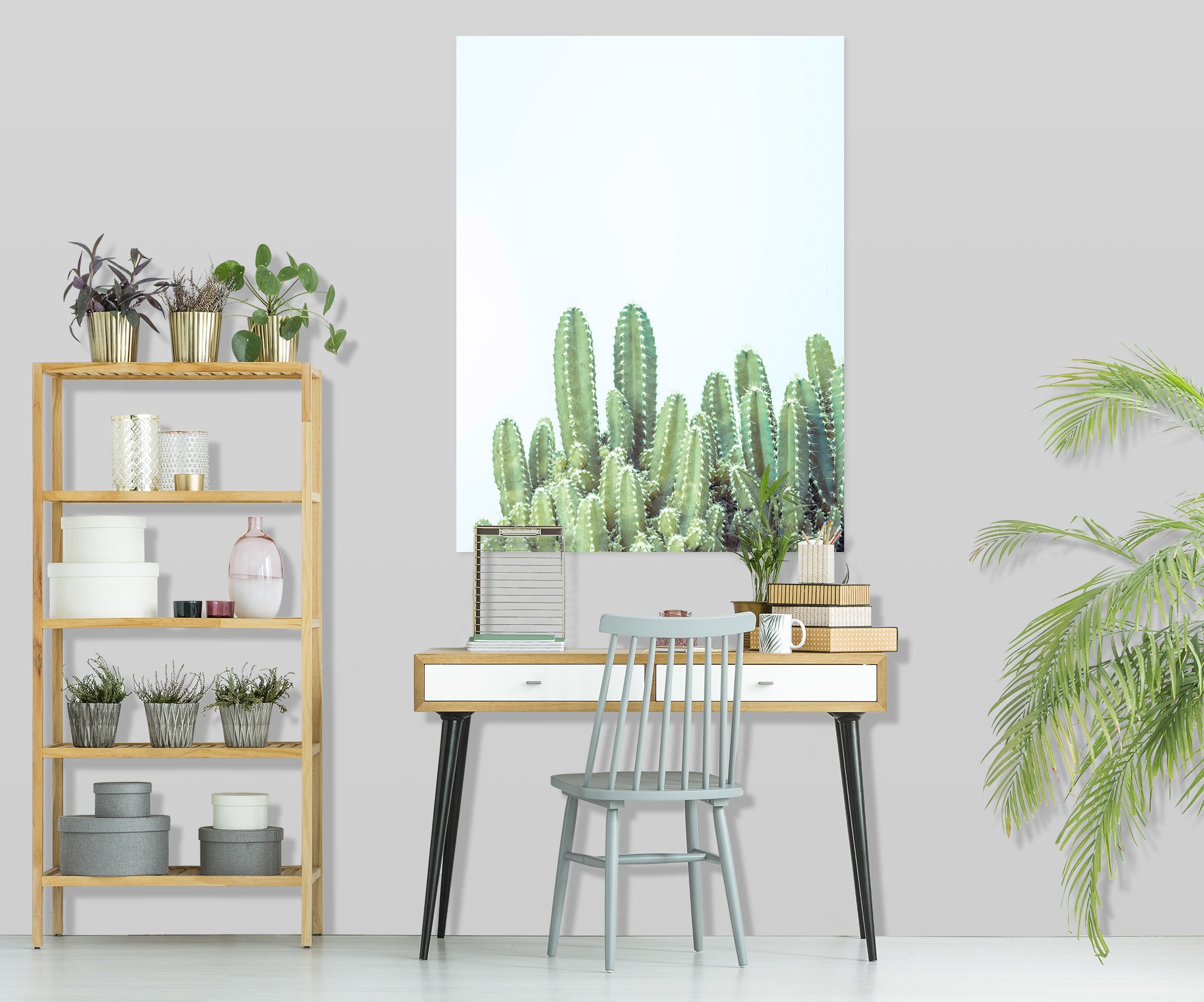 3D Cactus Green 012 Assaf Frank Wall Sticker