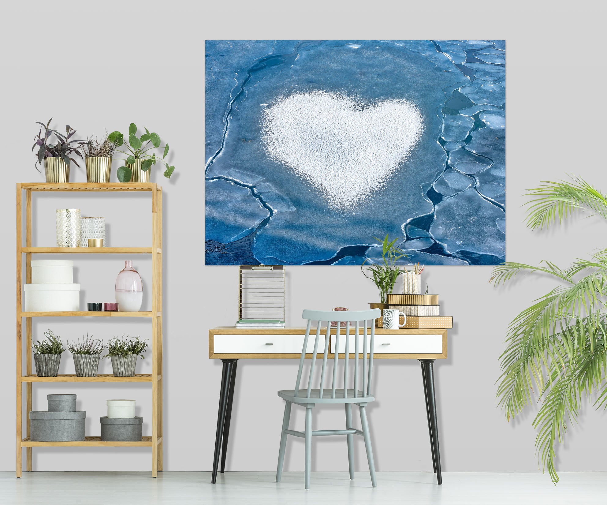 3D Heart Of Ice 176 Marco Carmassi Wall Sticker