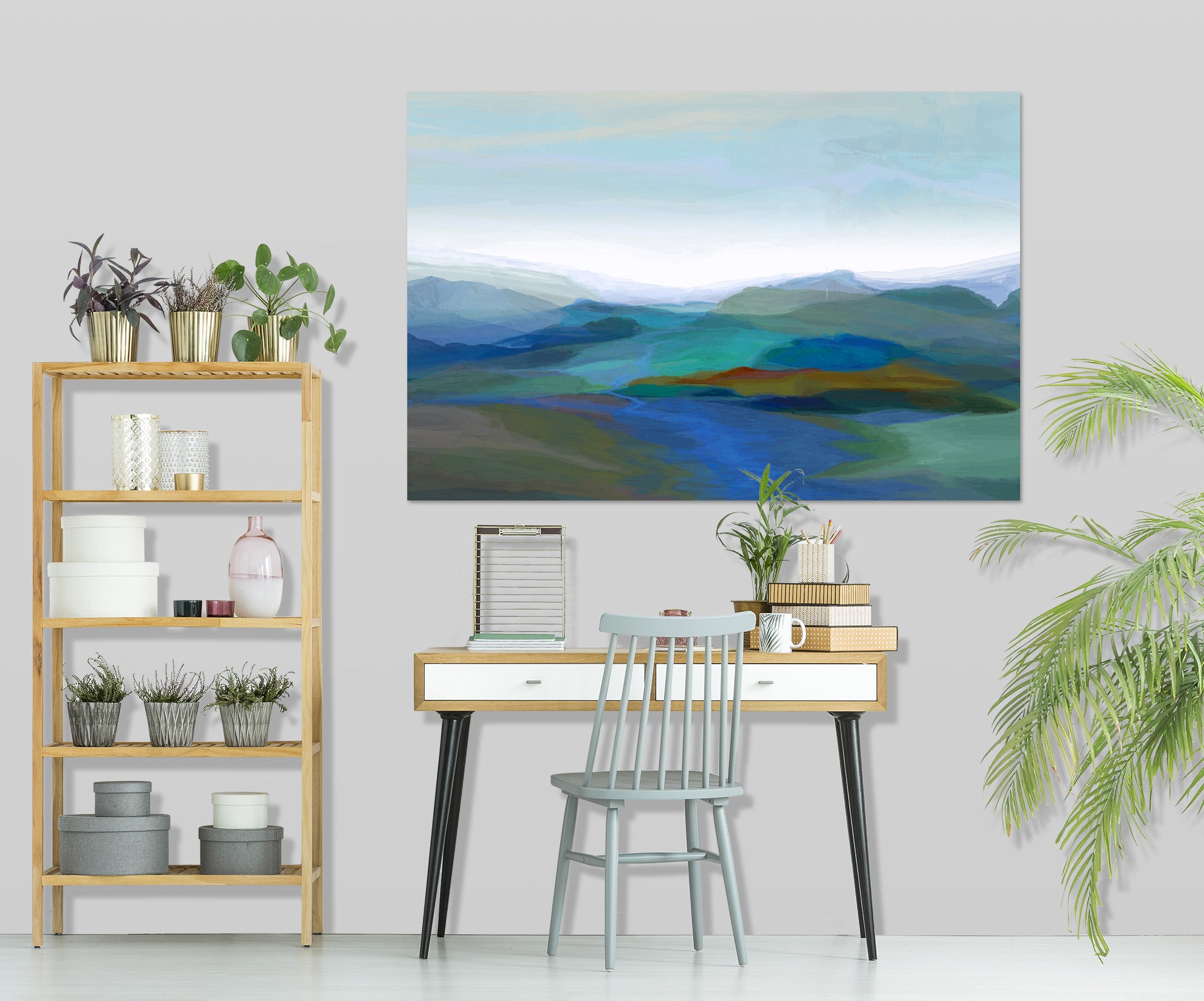 3D Rolling Hills 020 Michael Tienhaara Wall Sticker