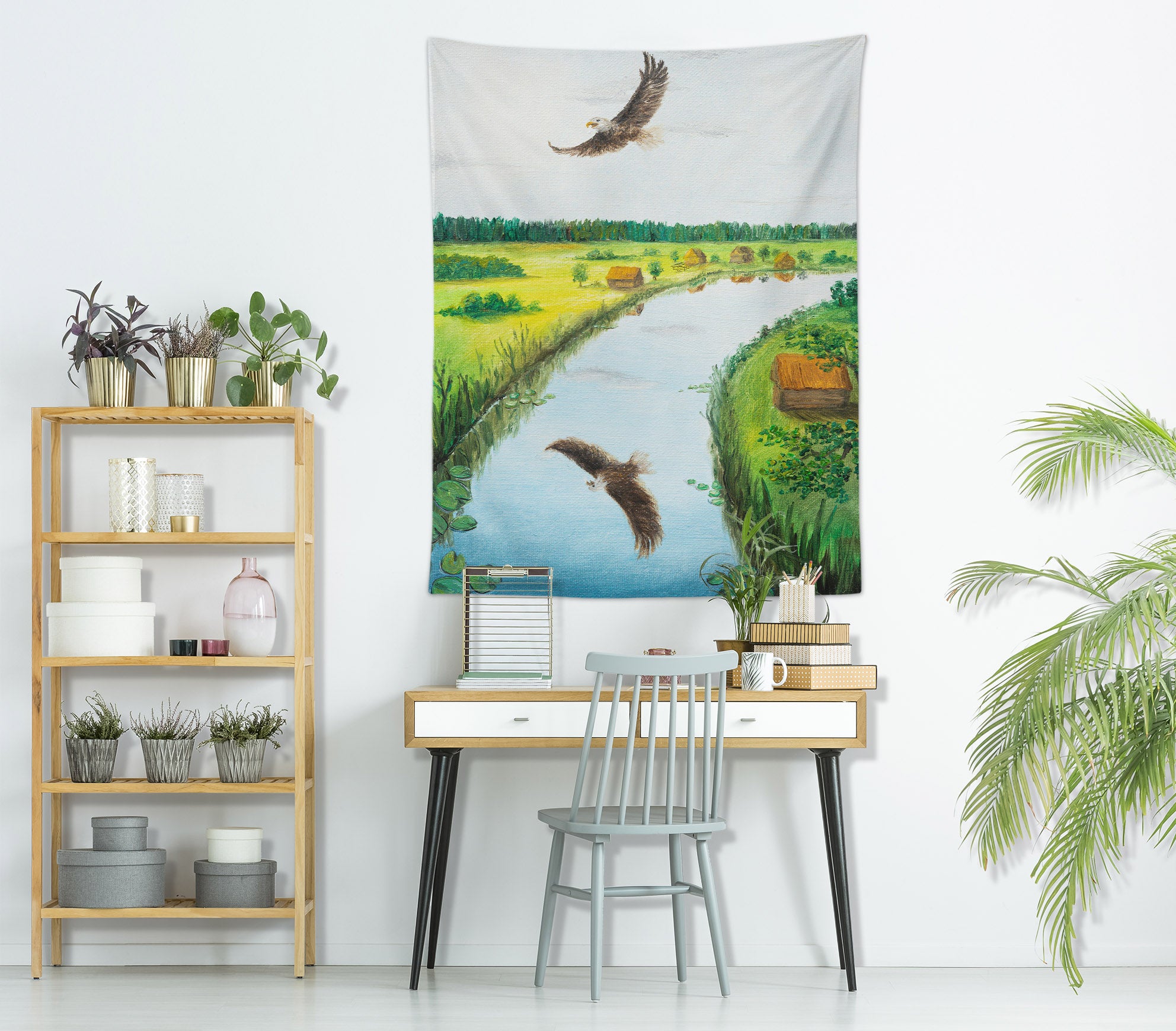 3D Beautiful Field Eagle 5285 Marina Zotova Tapestry Hanging Cloth Hang