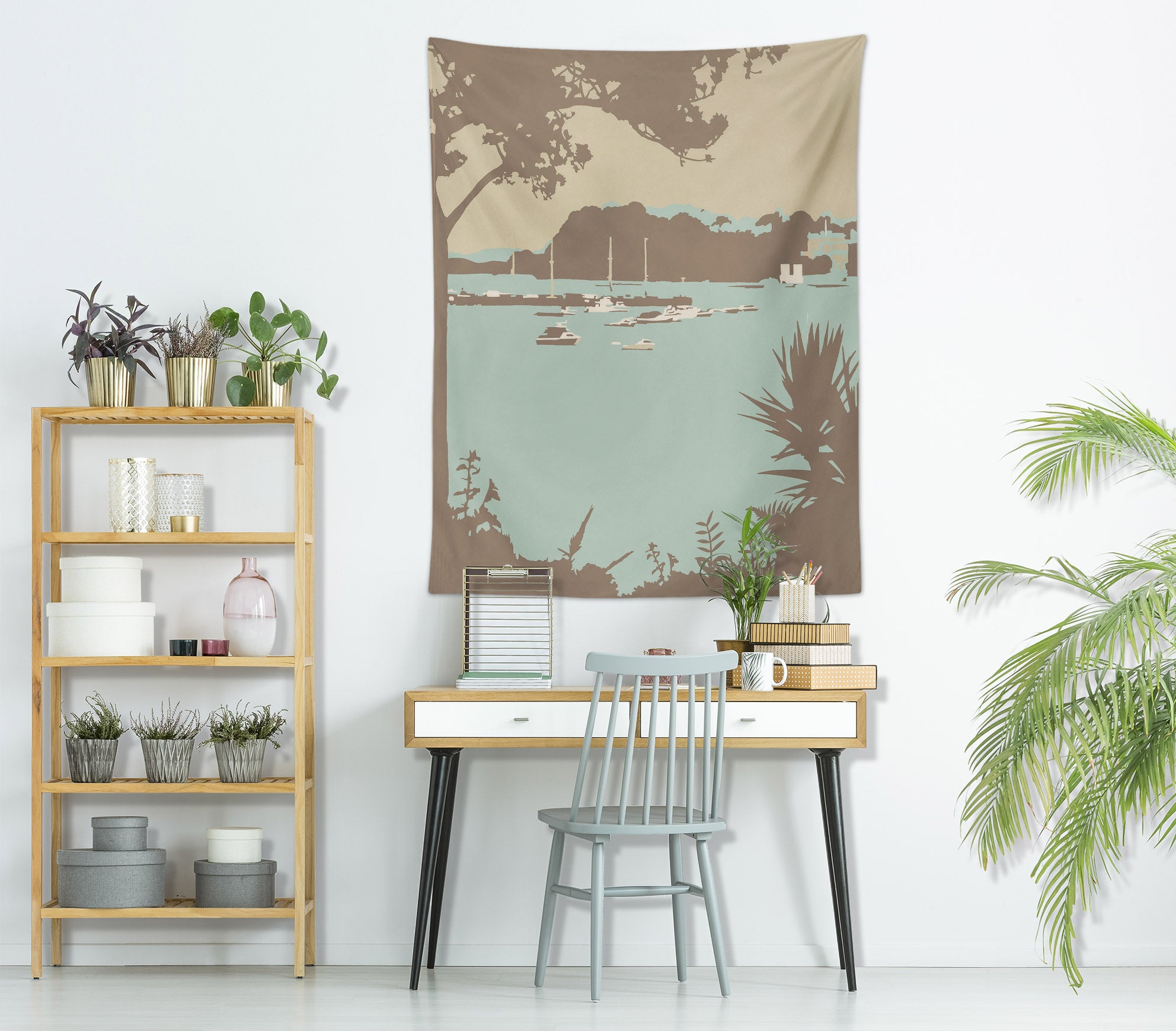 3D Leaves Lake 5369 Steve Read Tapestry Hanging Cloth Hang