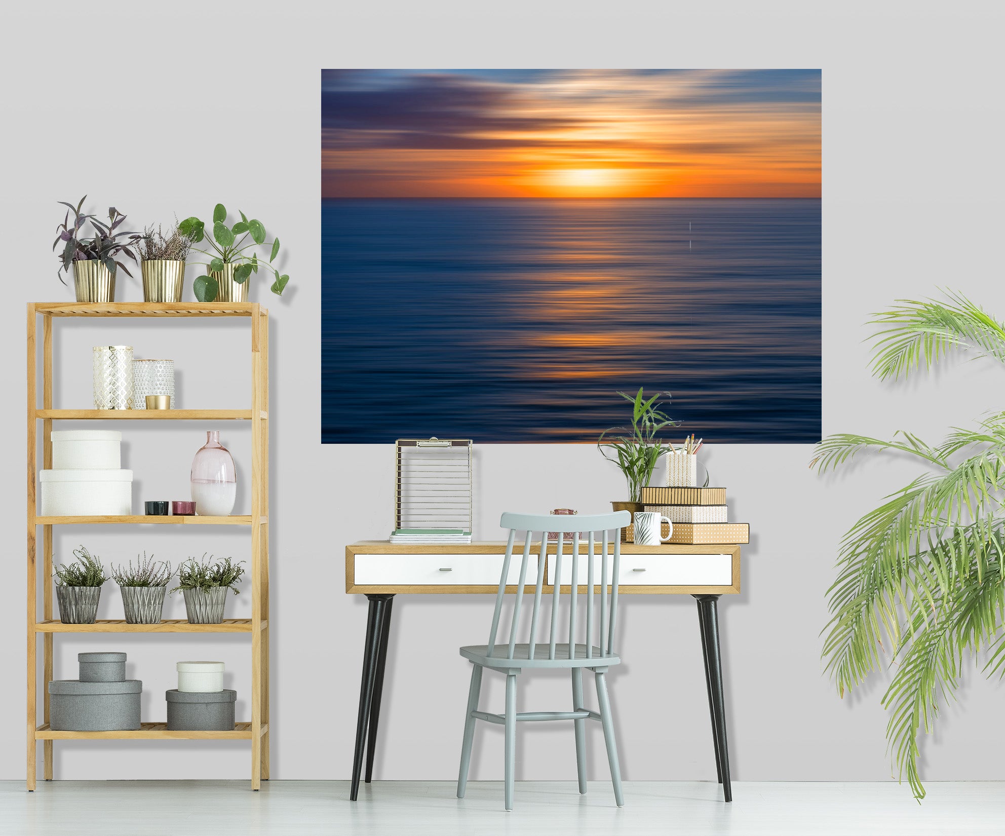 3D Sunset Sea 148 Marco Carmassi Wall Sticker
