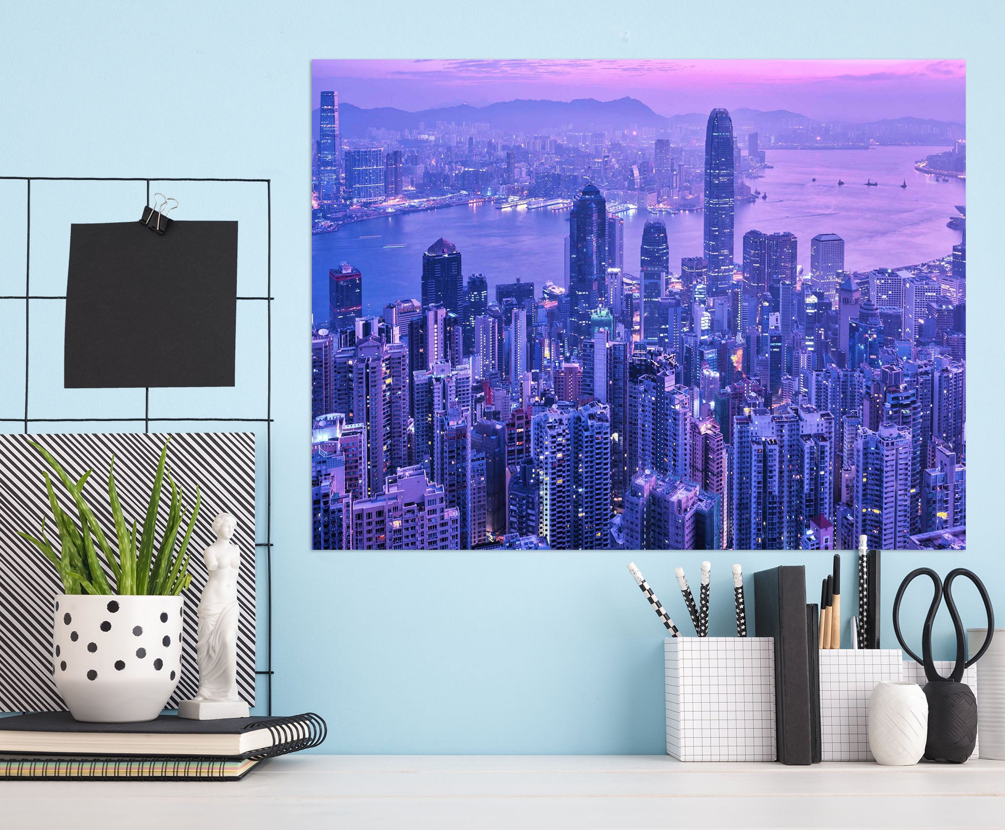 3D Early Morning City 139 Marco Carmassi Wall Sticker