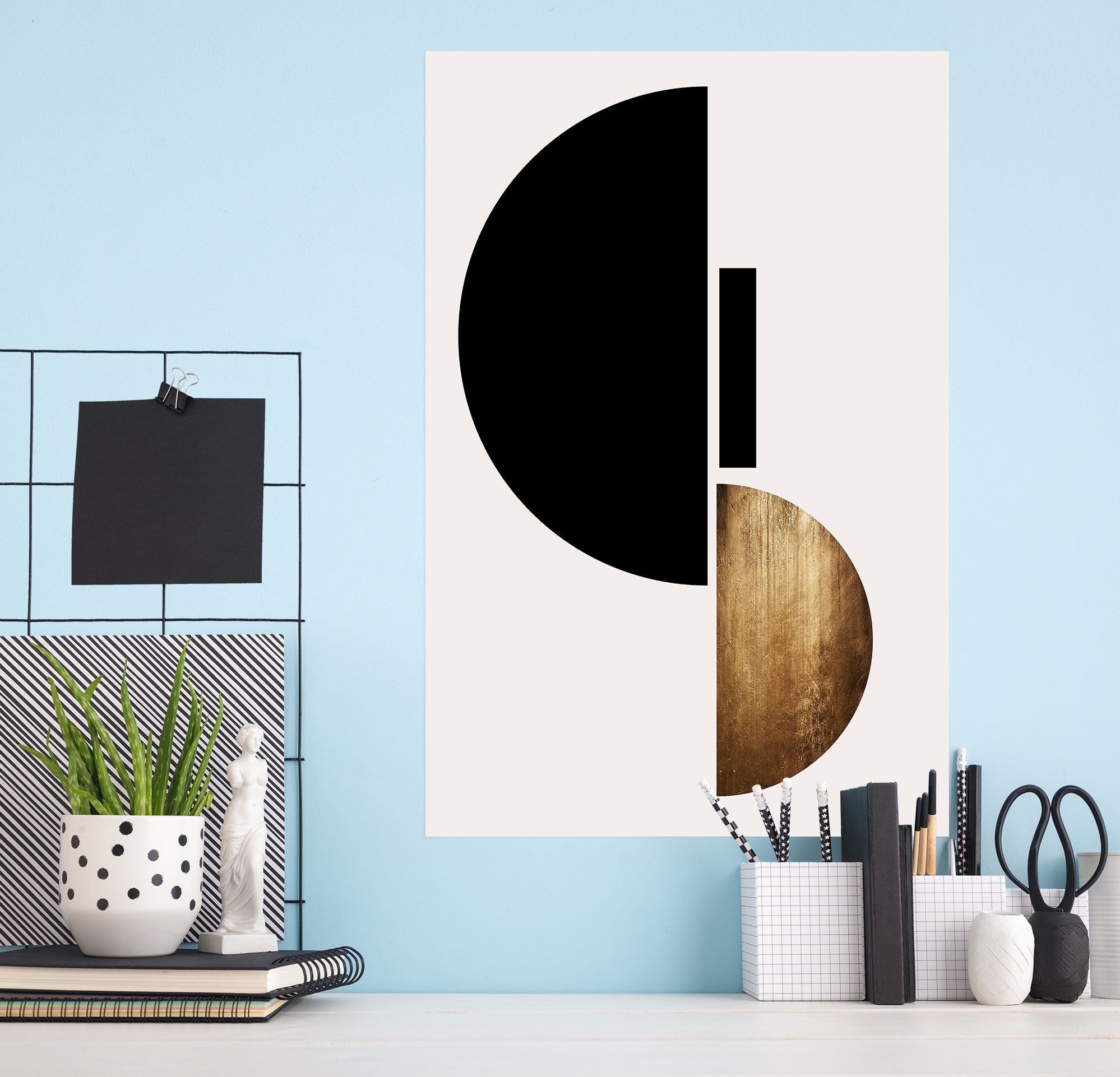 3D Colored Semicircle 212 Boris Draschoff Wall Sticker