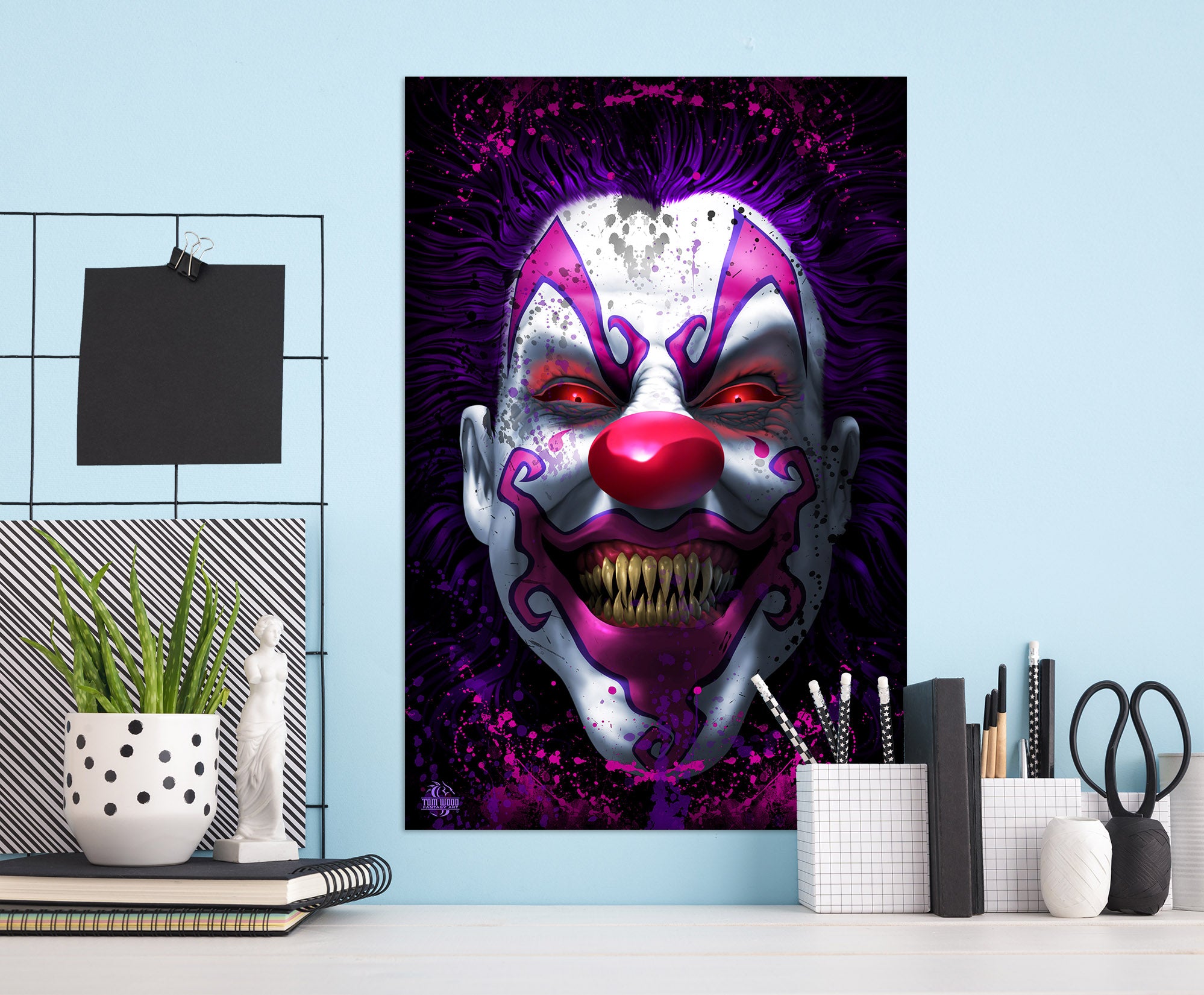 3D Clown 5139 Tom Wood Wall Sticker