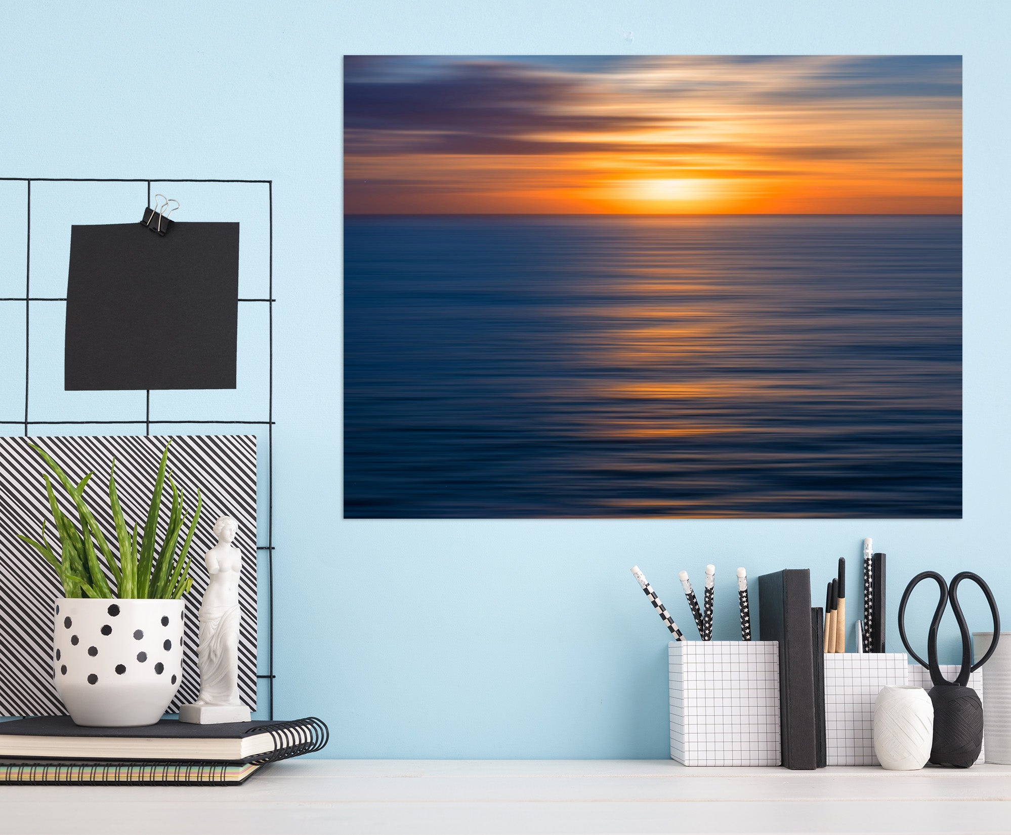 3D Sunset Sea 148 Marco Carmassi Wall Sticker