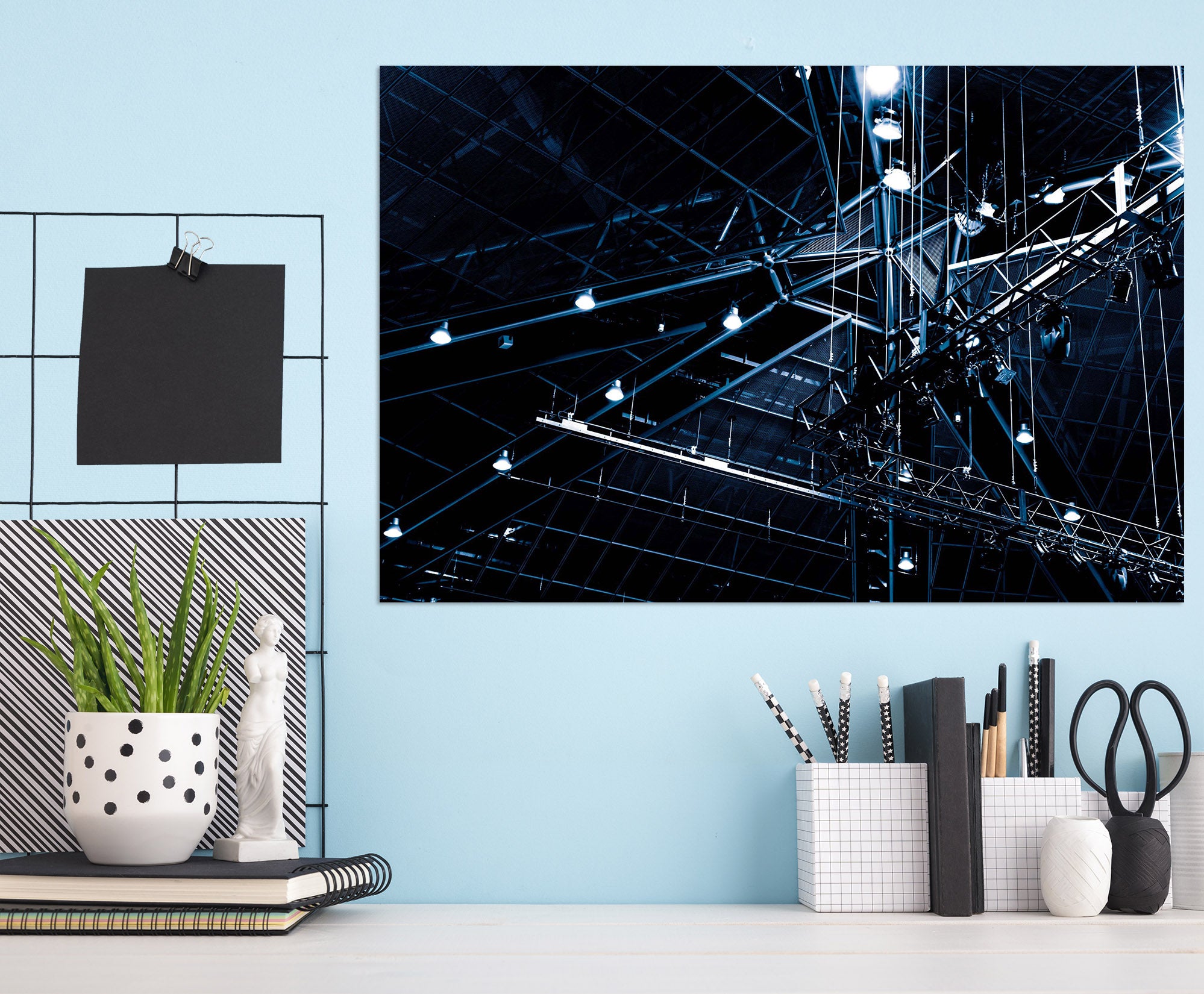 3D Night Lights 011 Noirblanc777 Wall Sticker