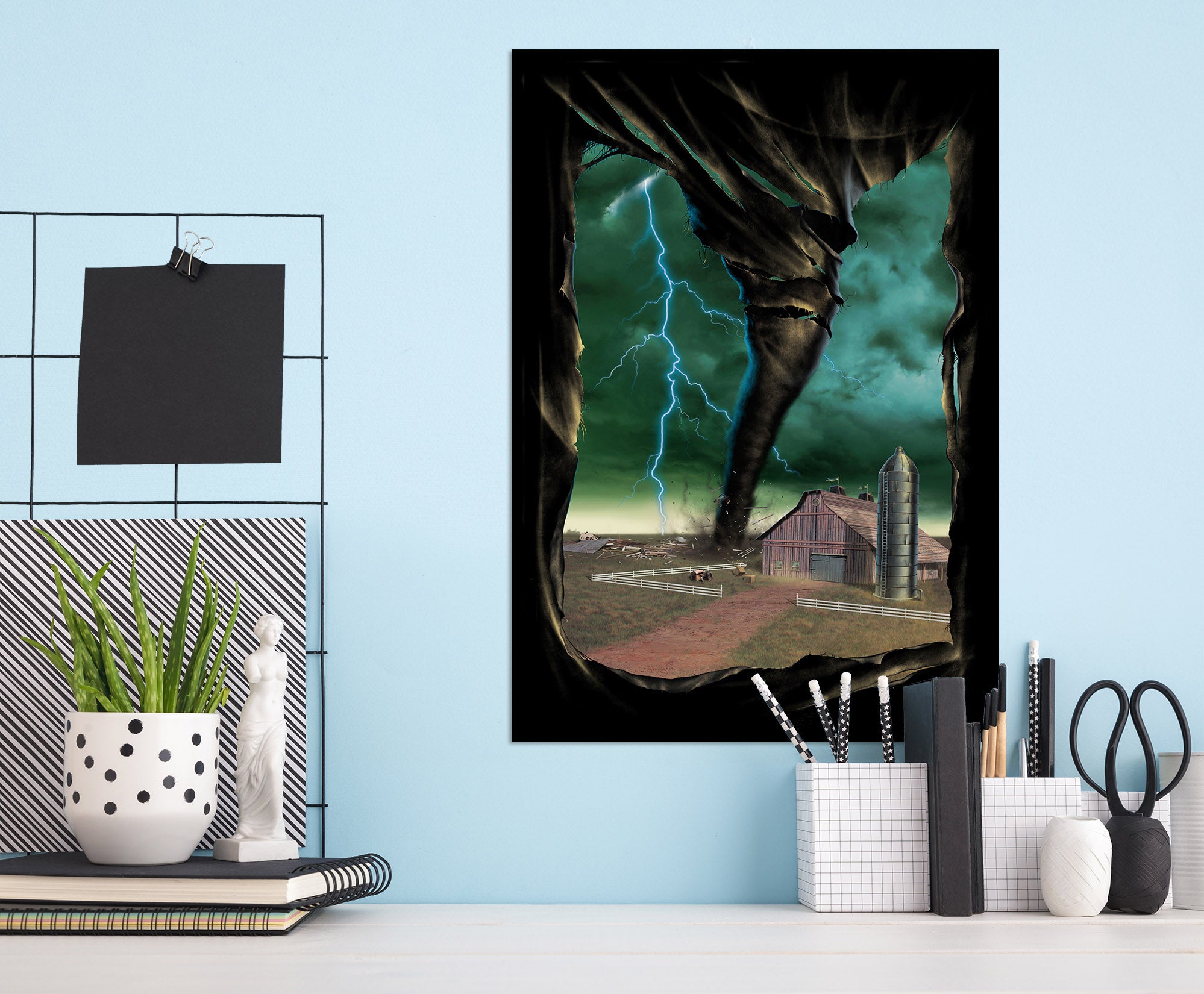 3D Tornado Breakthrough 084 Vincent Hie Wall Sticker