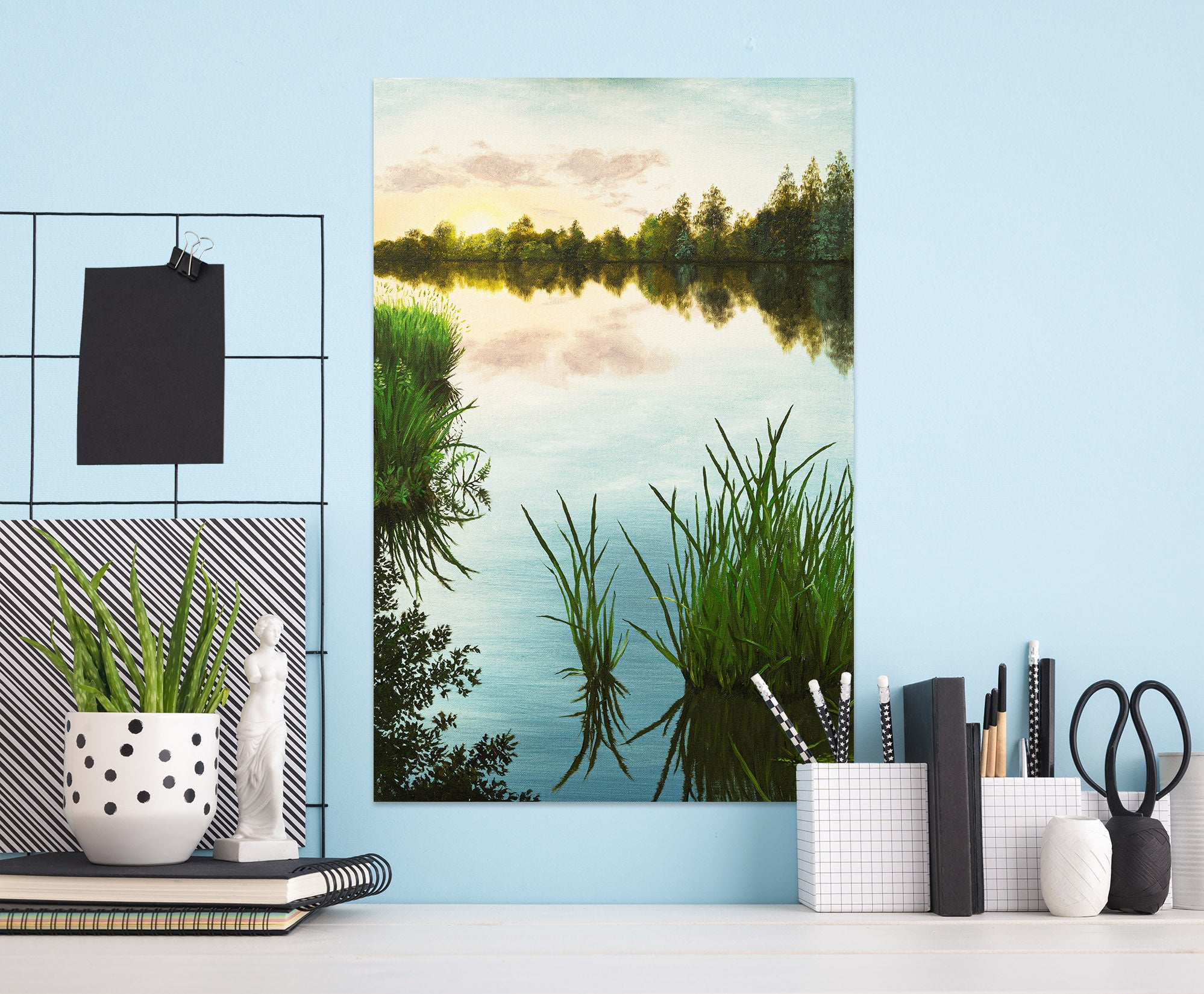 3D Riverside Grass 1831 Marina Zotova Wall Sticker