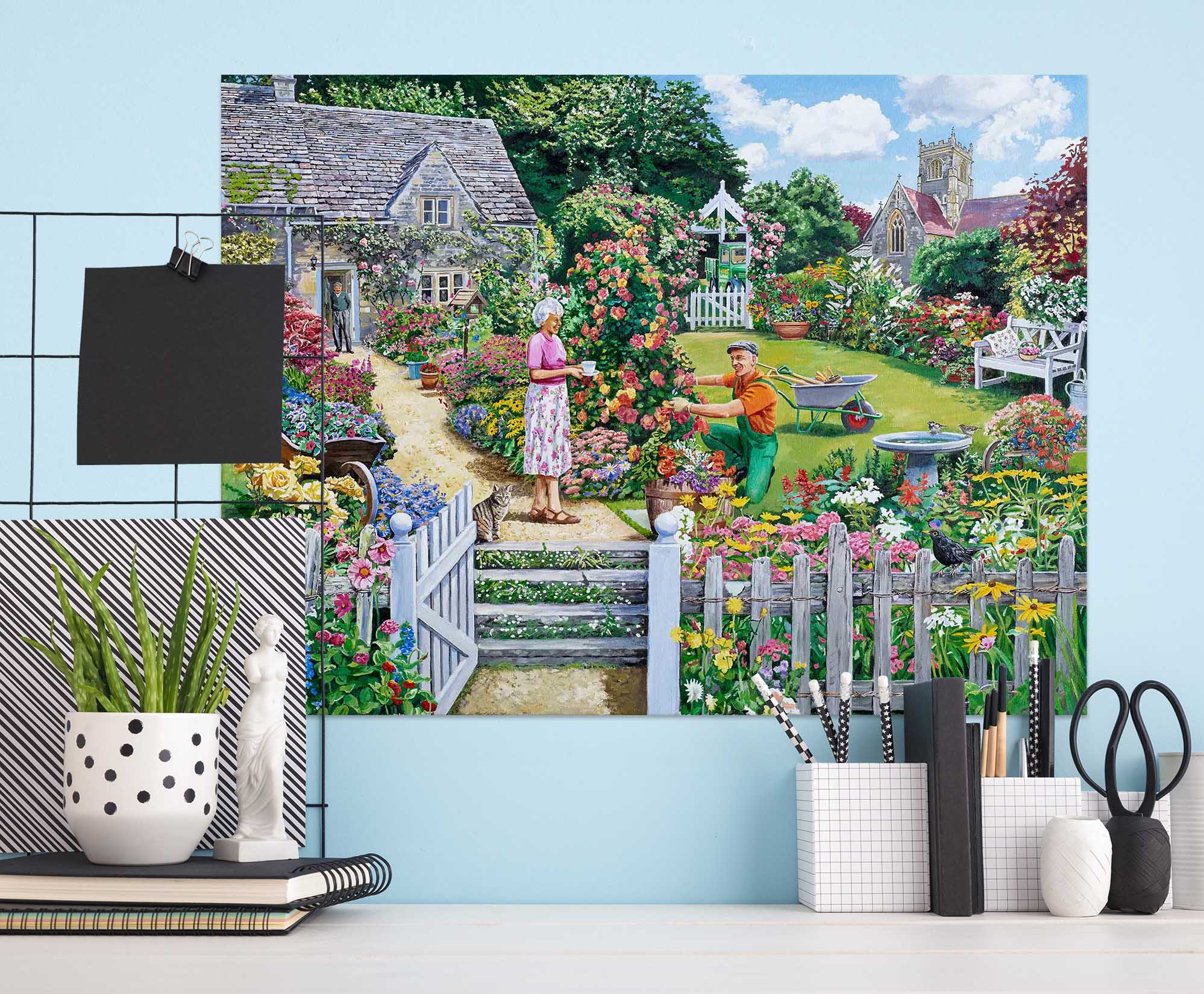 3D Tending A Cottage Garden 066 Trevor Mitchell Wall Sticker
