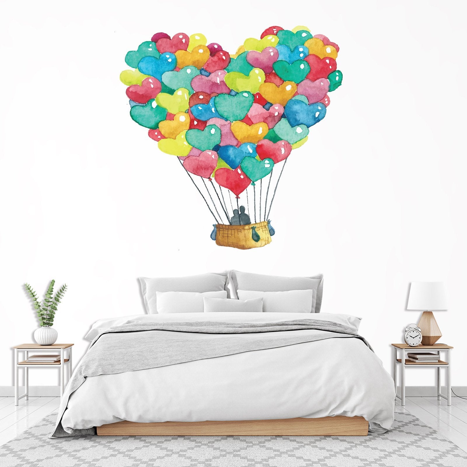 3D Love Balloon 238 Wall Stickers Wallpaper AJ Wallpaper 