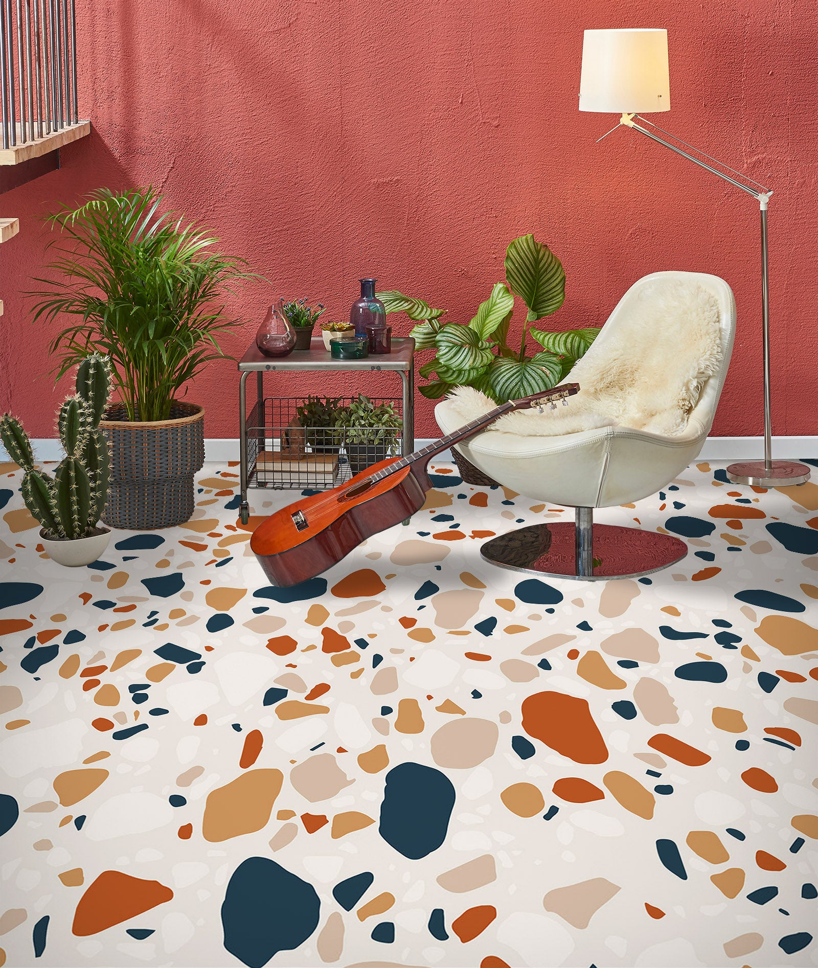 3D Childlike Fragments 843 Floor Mural