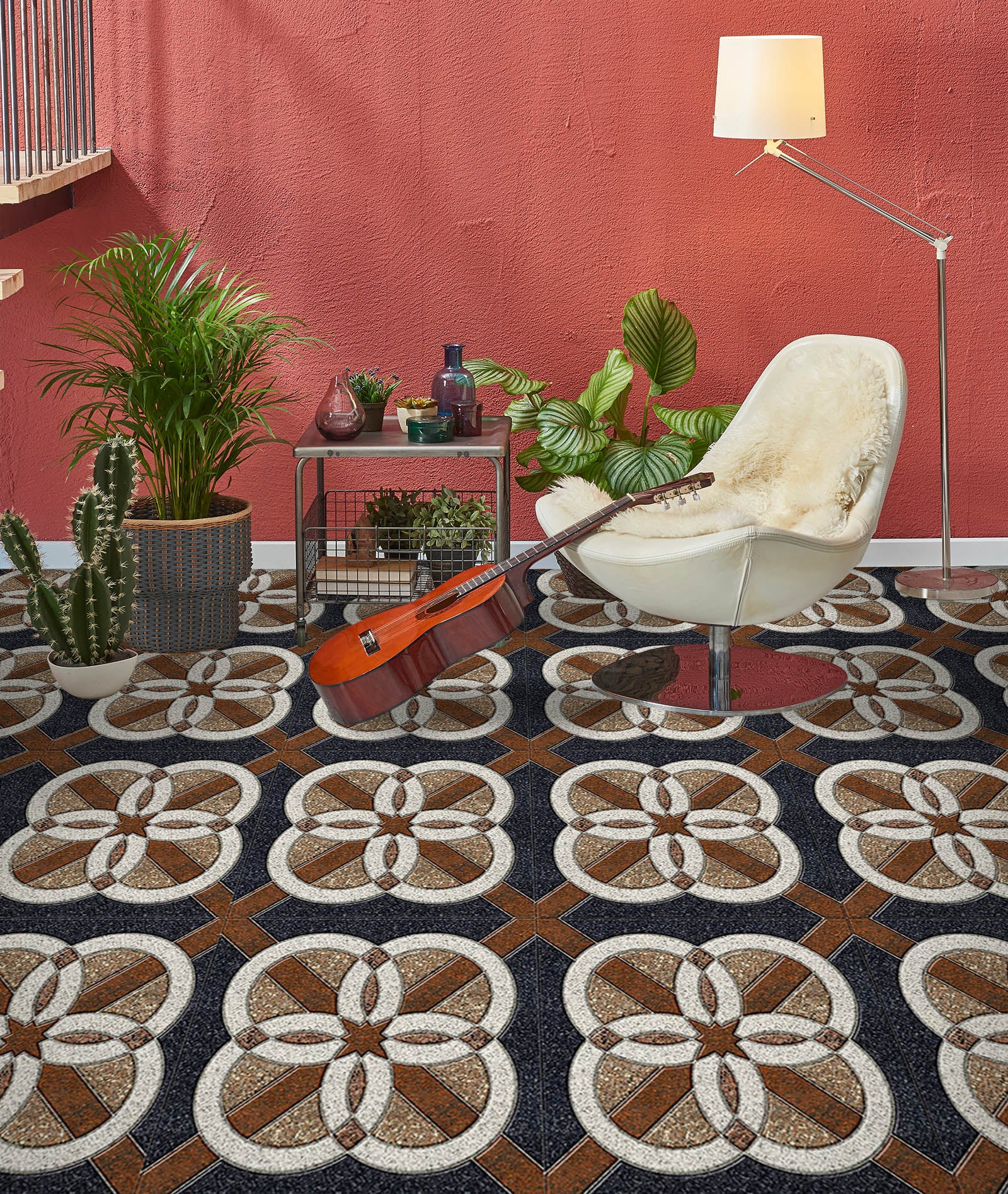 3D Classical Aesthetic 960 Floor Mural  Wallpaper Murals Self-Adhesive Removable Print Epoxy