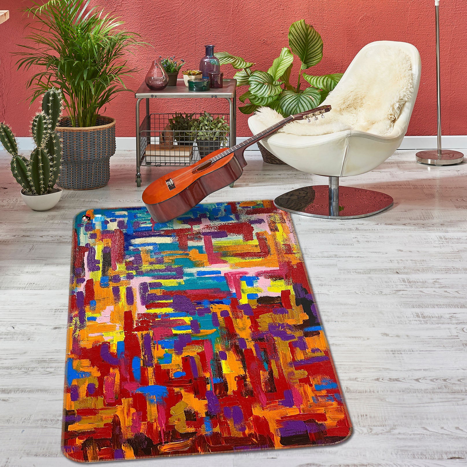 3D Color Painting 8225 Jacqueline Reynoso Rug Non Slip Rug Mat