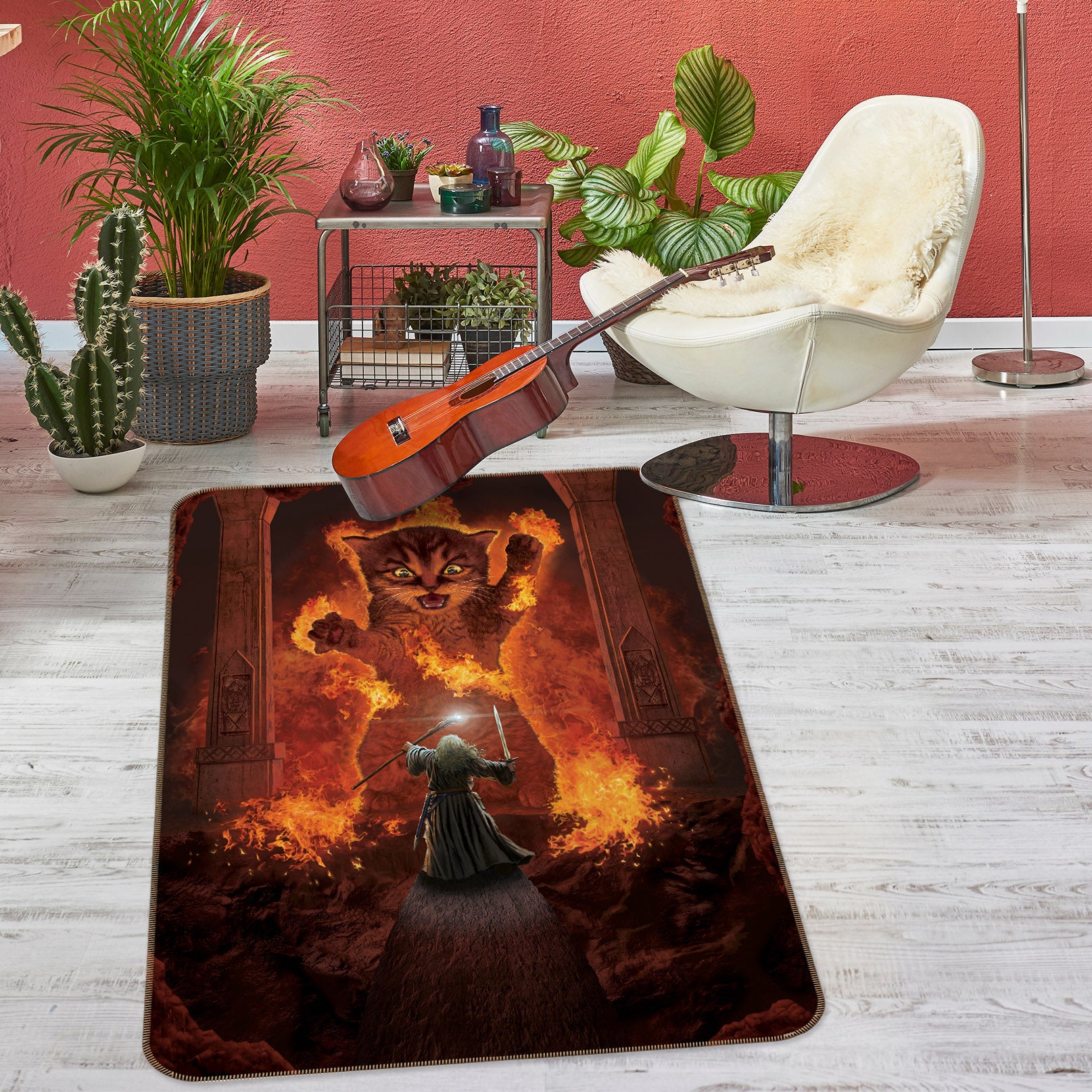 3D You Shall Not Pass 1091 Vincent Hie Rug Non Slip Rug Mat