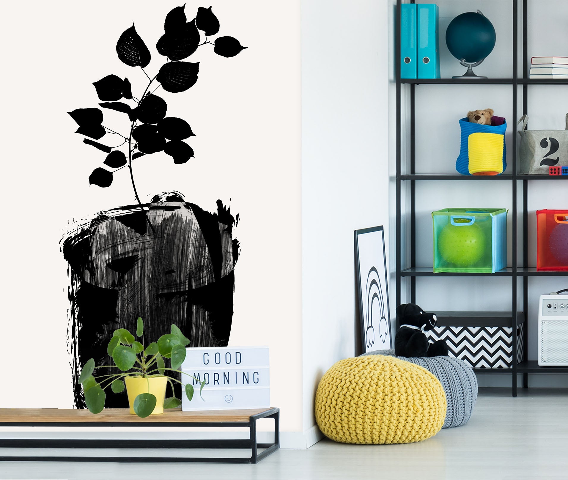 3D Little Sapling 1506 Boris Draschoff Wall Mural Wall Murals