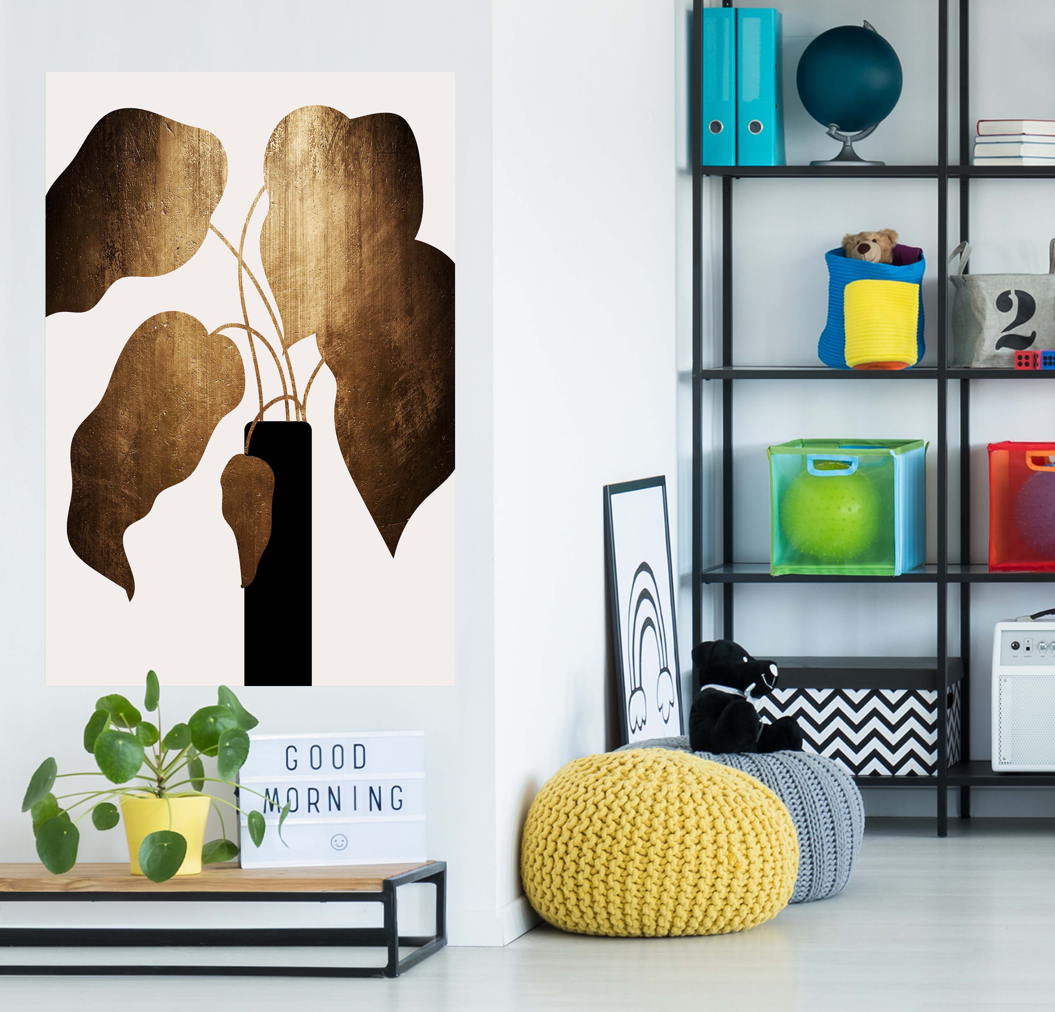 3D Sunny Leaves 102 Boris Draschoff Wall Sticker