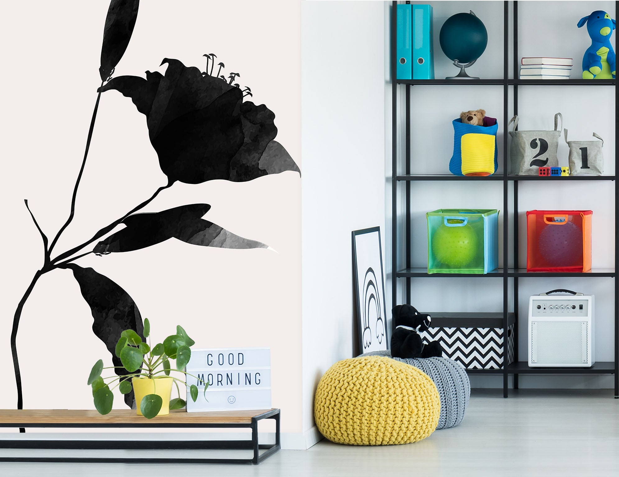 3D Autumn Flowers 1490 Boris Draschoff Wall Mural Wall Murals