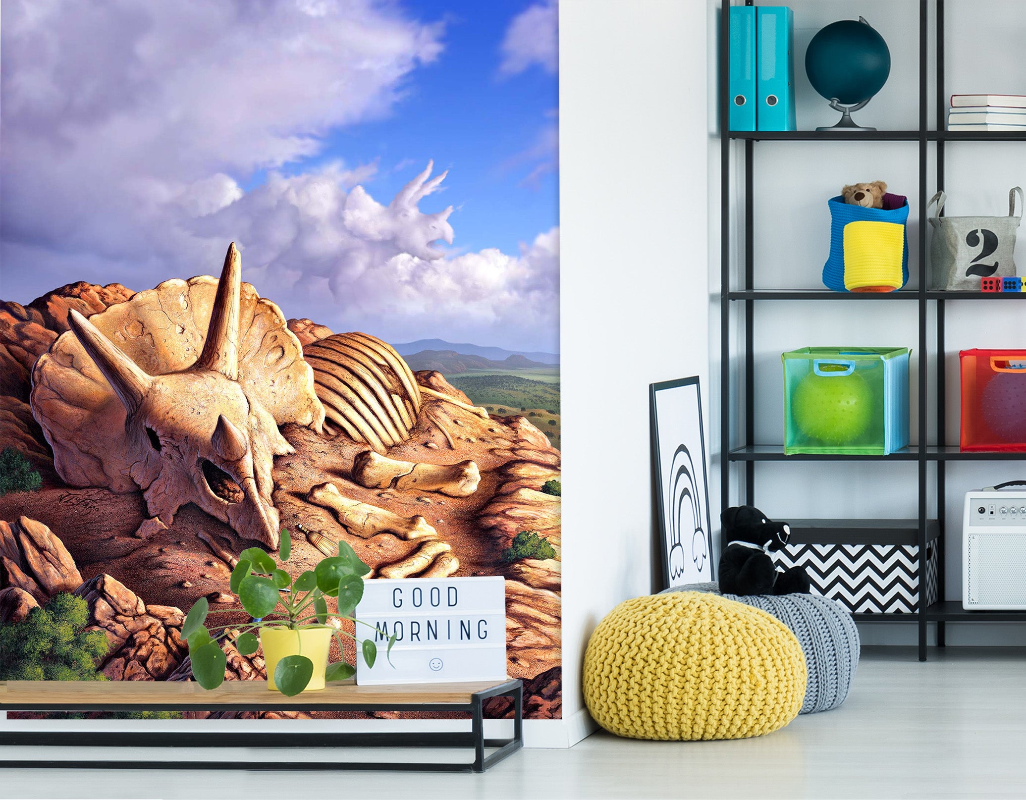 3D Dino Dig 1407 Jerry LoFaro Wall Mural Wall Murals