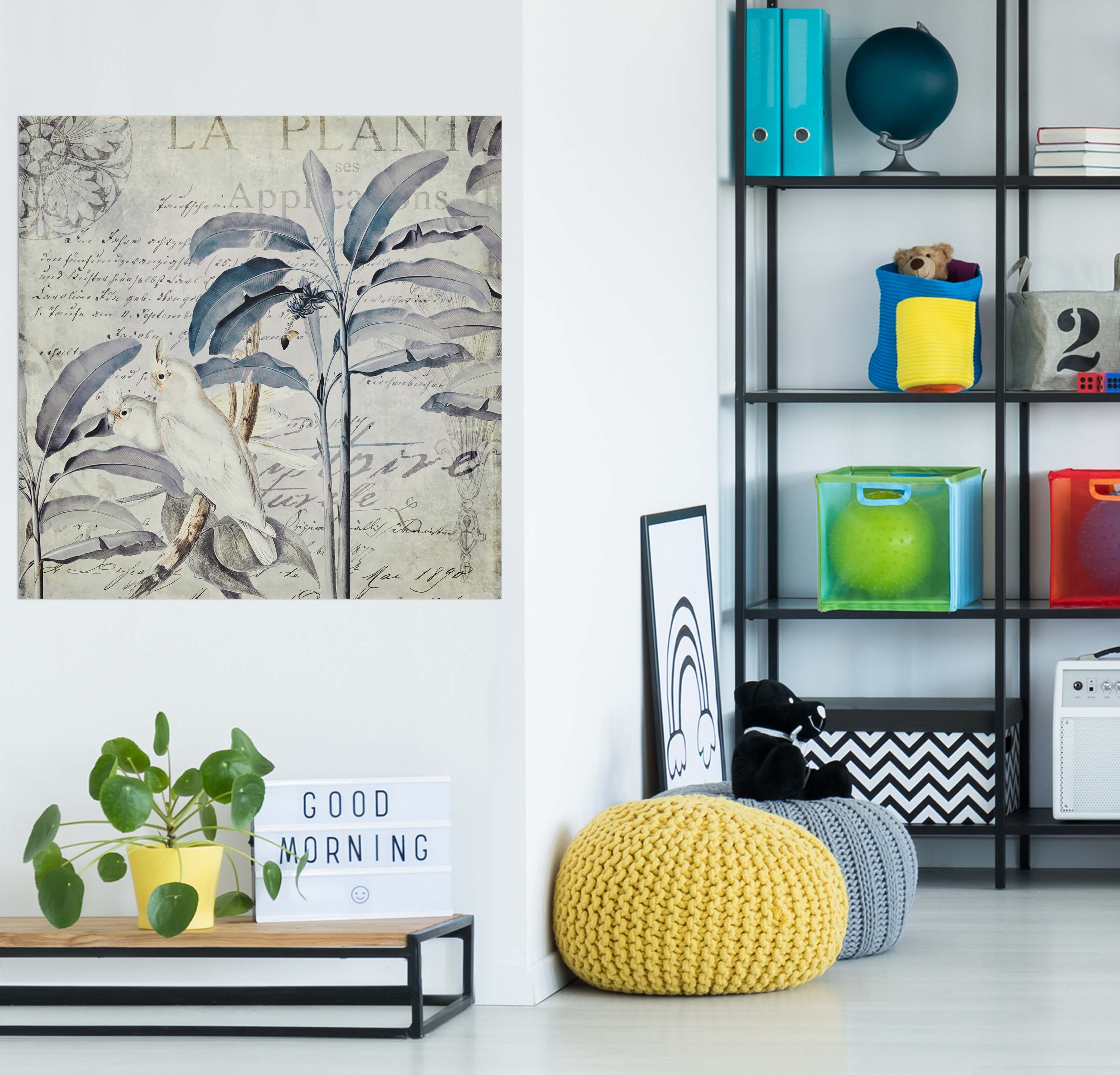 3D White Parrot 033 Andrea haase Wall Sticker