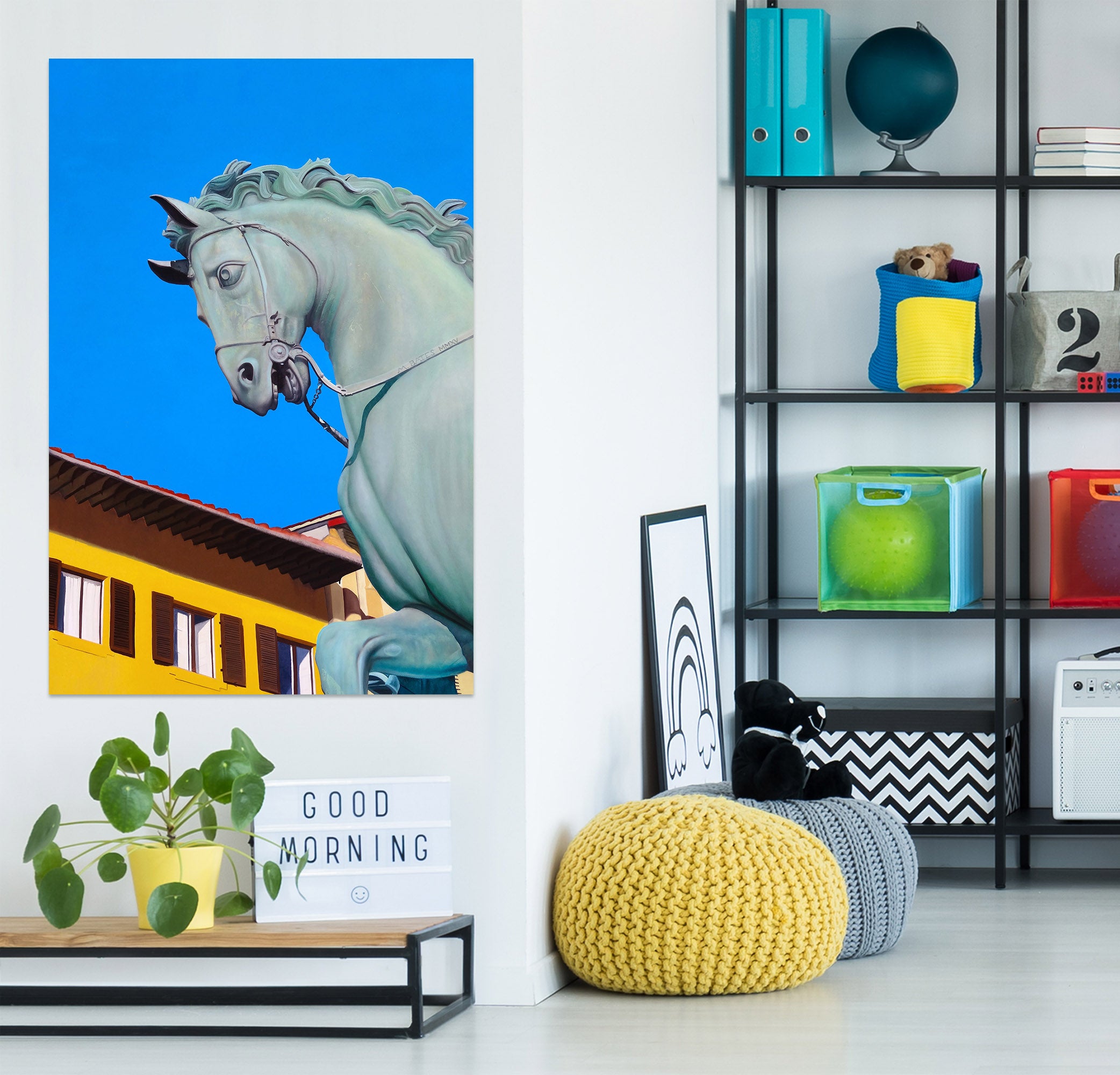 3D Statue Horse 110125 Matthew Holden Bates Wall Sticker