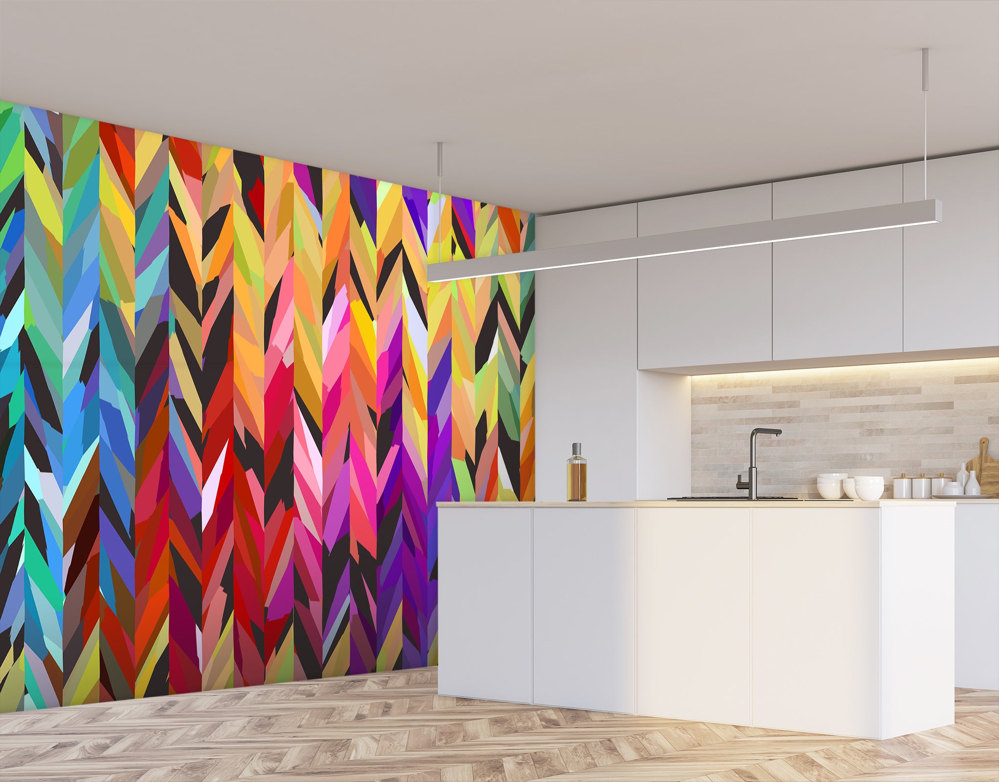3D Burst Of Color 1398 Shandra Smith Wall Mural Wall Murals