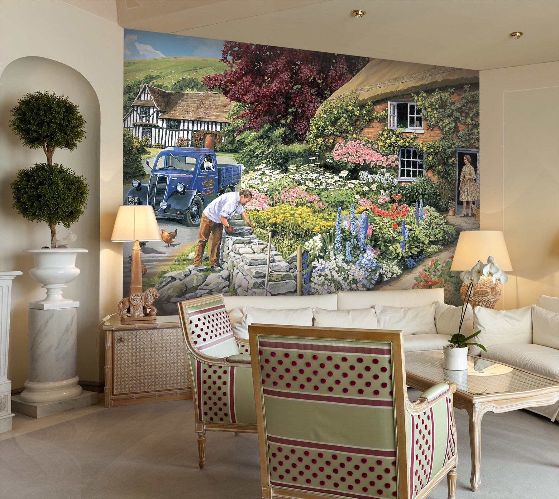 3D Drystone Walling 1021 Trevor Mitchell Wall Mural Wall Murals