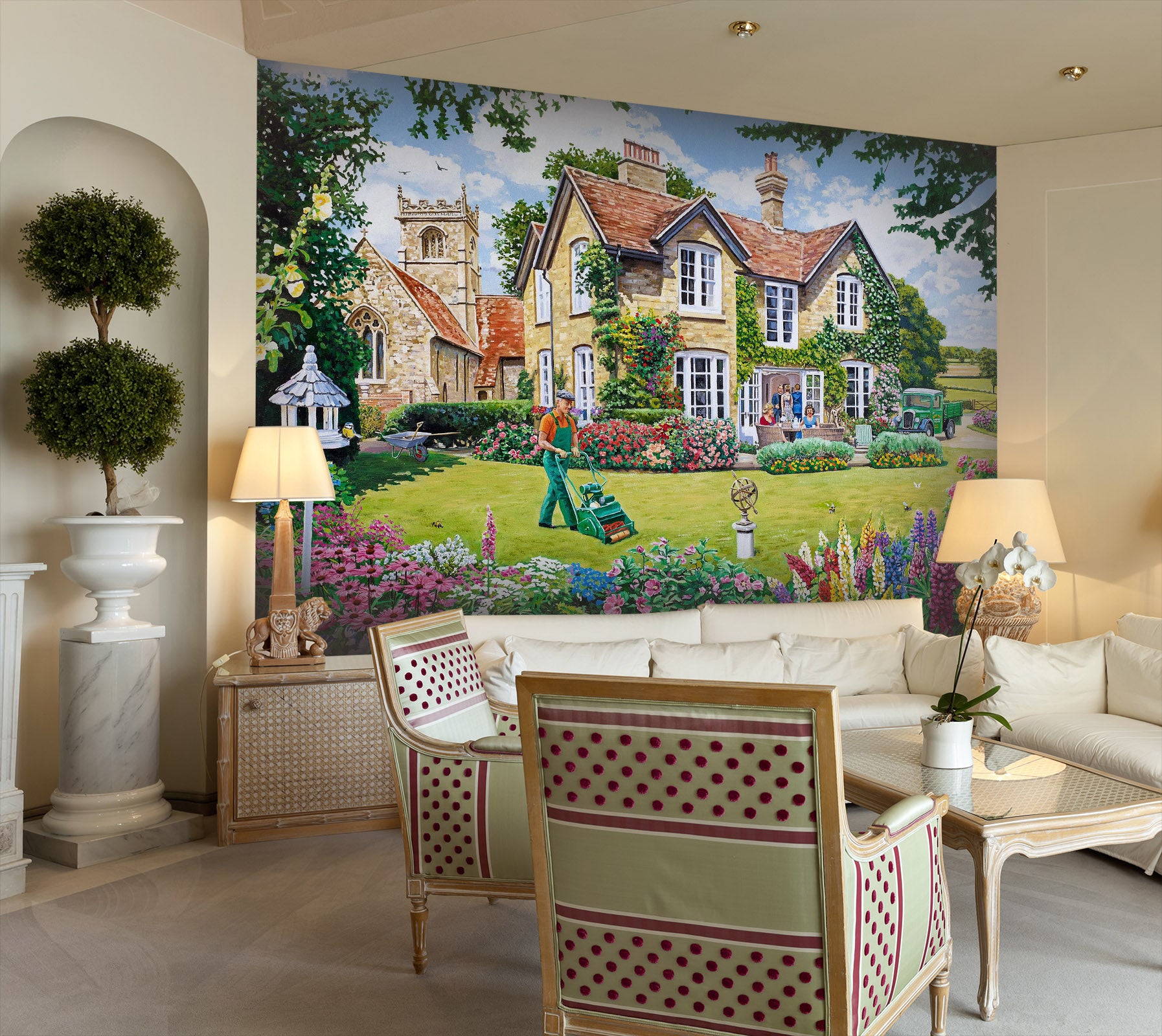 3D The Vicarage 1069 Trevor Mitchell Wall Mural Wall Murals