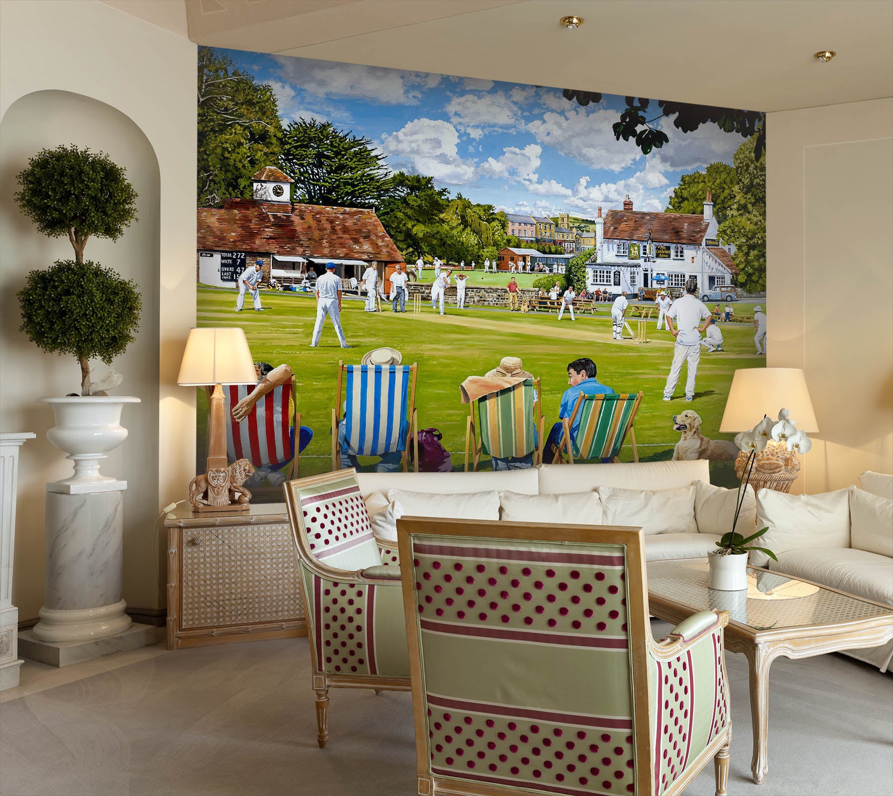 3D Lawn People Play 8928 Trevor Mitchell Wall Mural Wall Murals