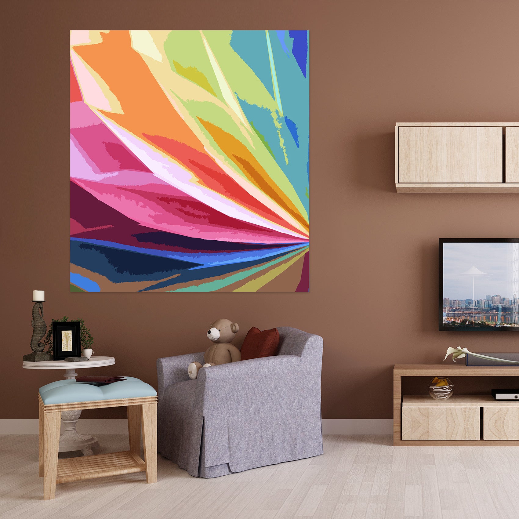 3D Colored 71127 Shandra Smith Wall Sticker