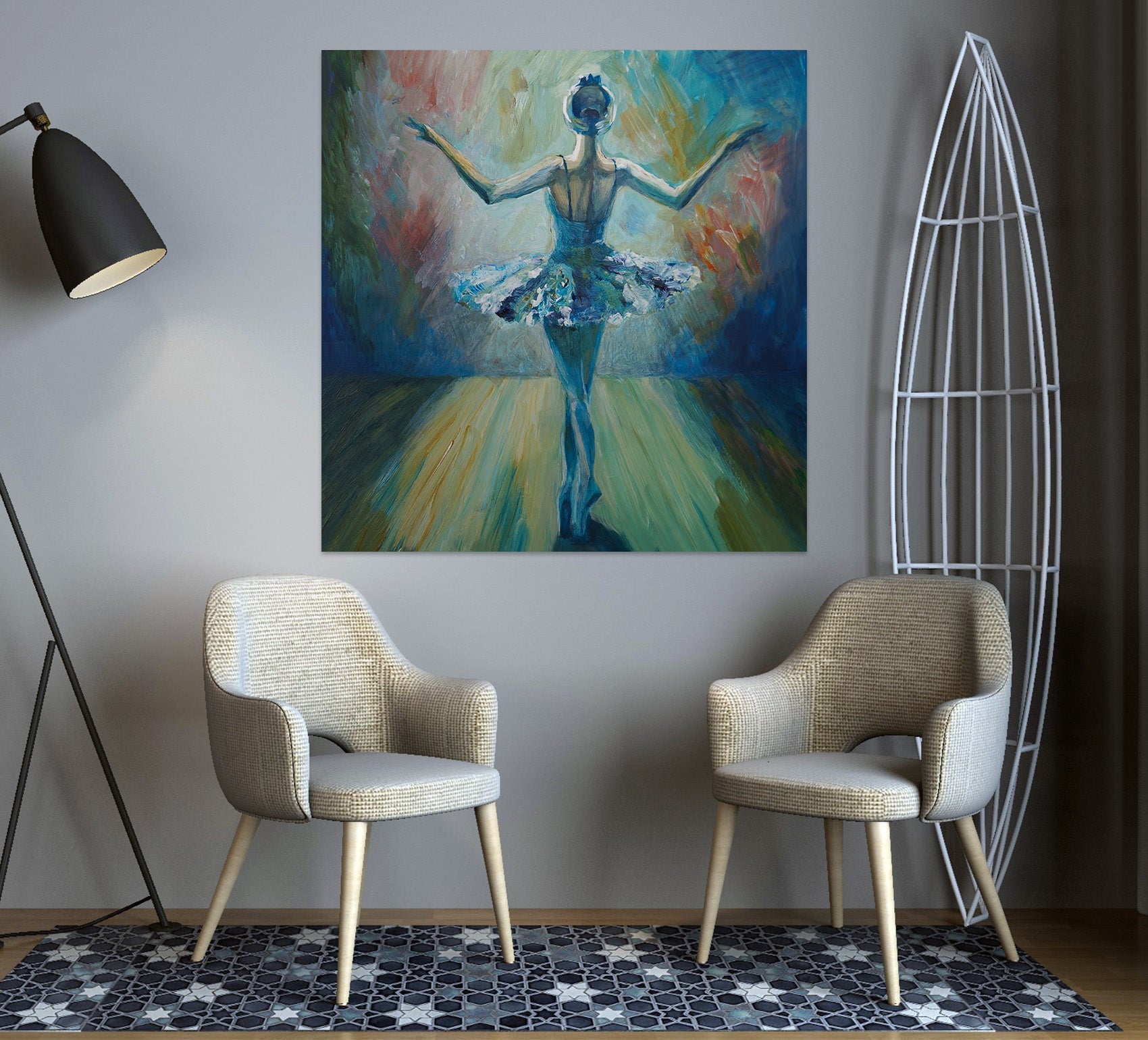 3D Ballet Dancer 1006 Wall Sticker