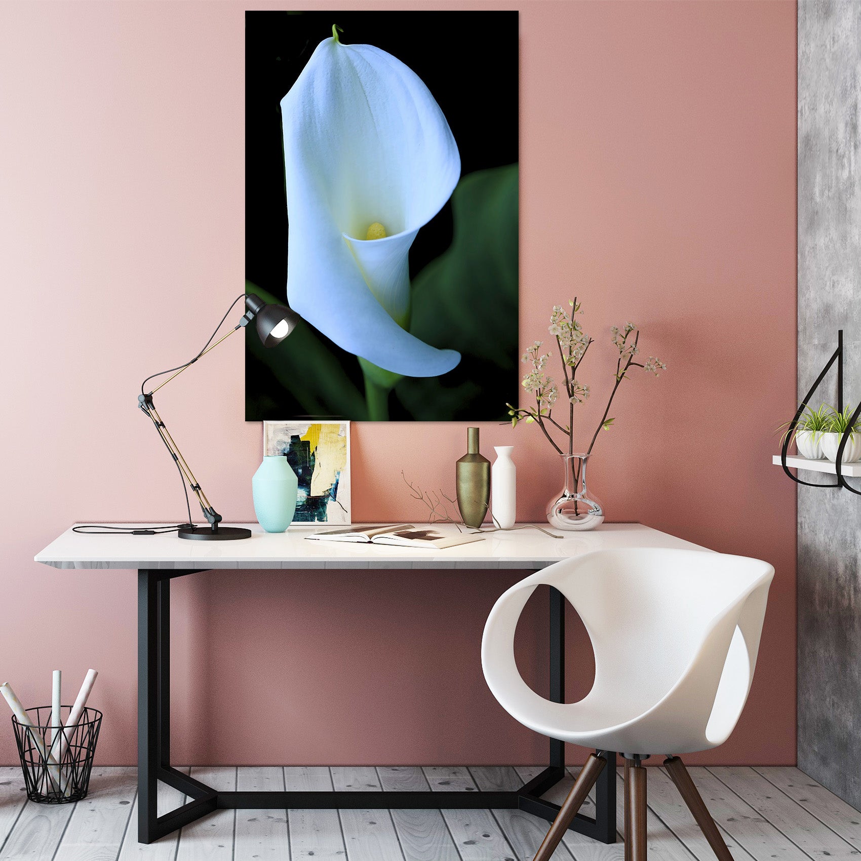3D Lily Blossoms 044 Kathy Barefield Wall Sticker