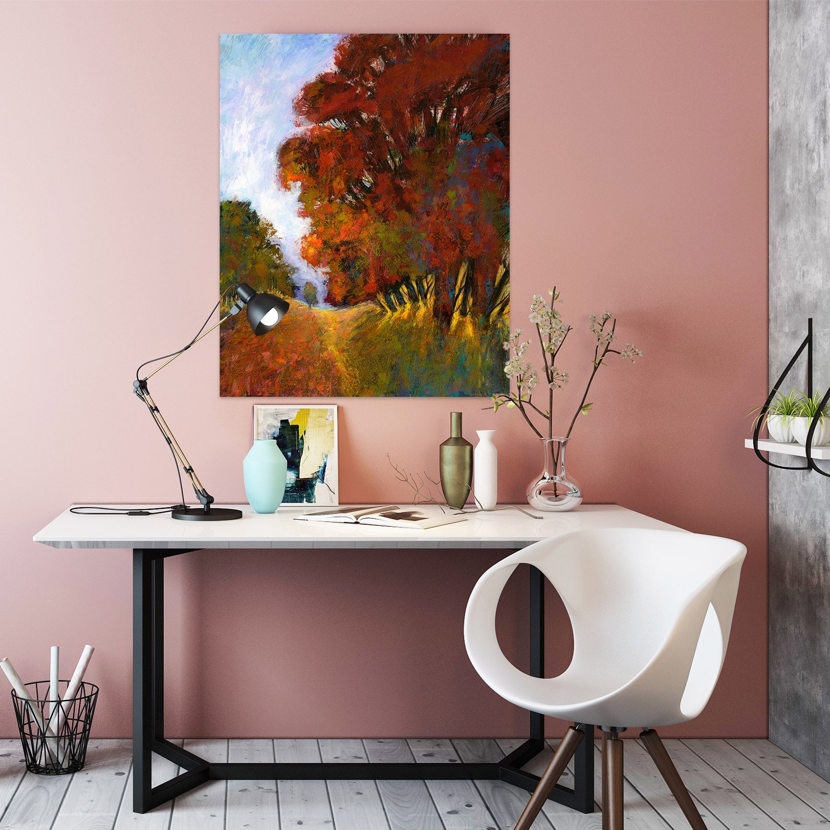 3D Red Maple Leaf 049 Michael Tienhaara Wall Sticker
