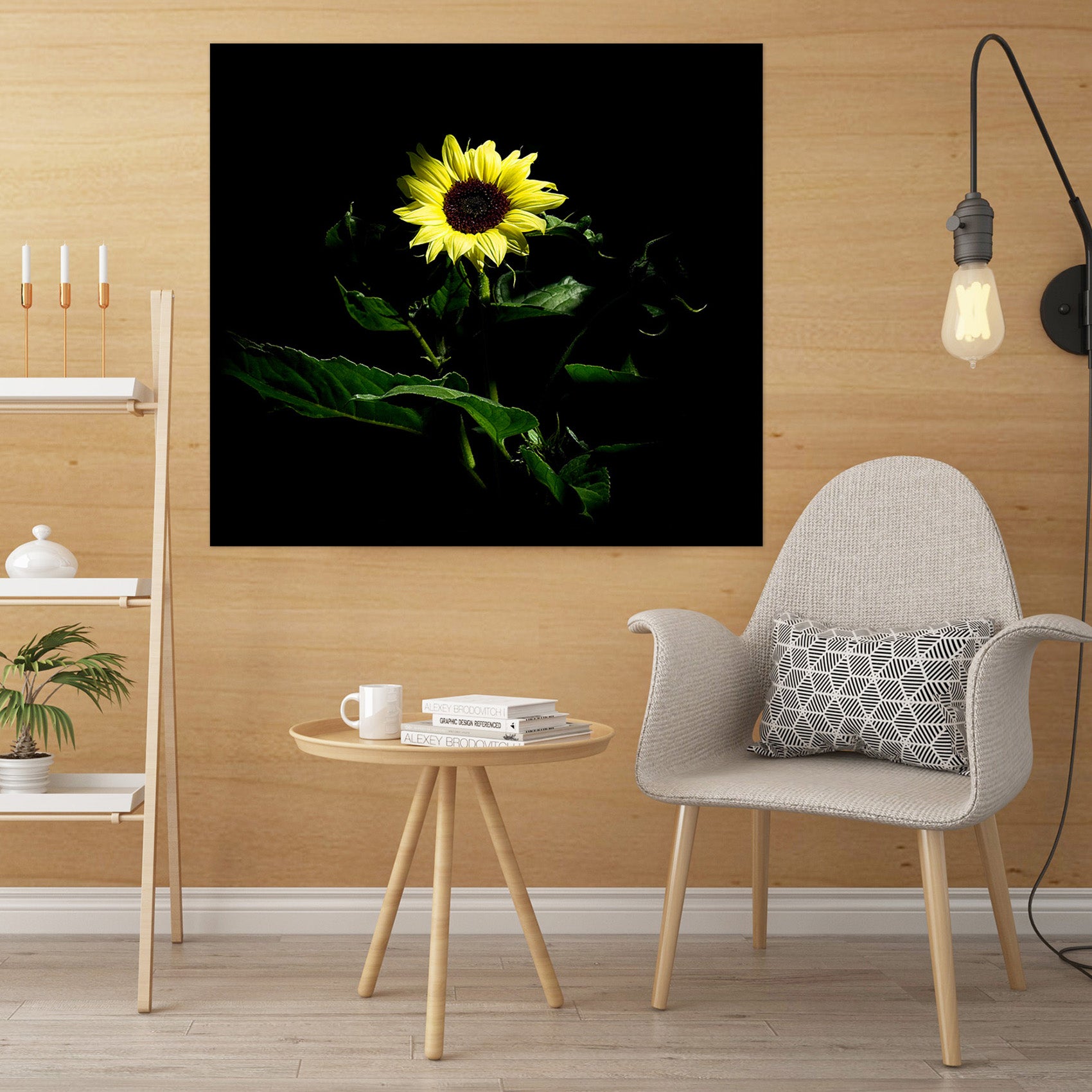 3D Sunflower 026 Kathy Barefield Wall Sticker