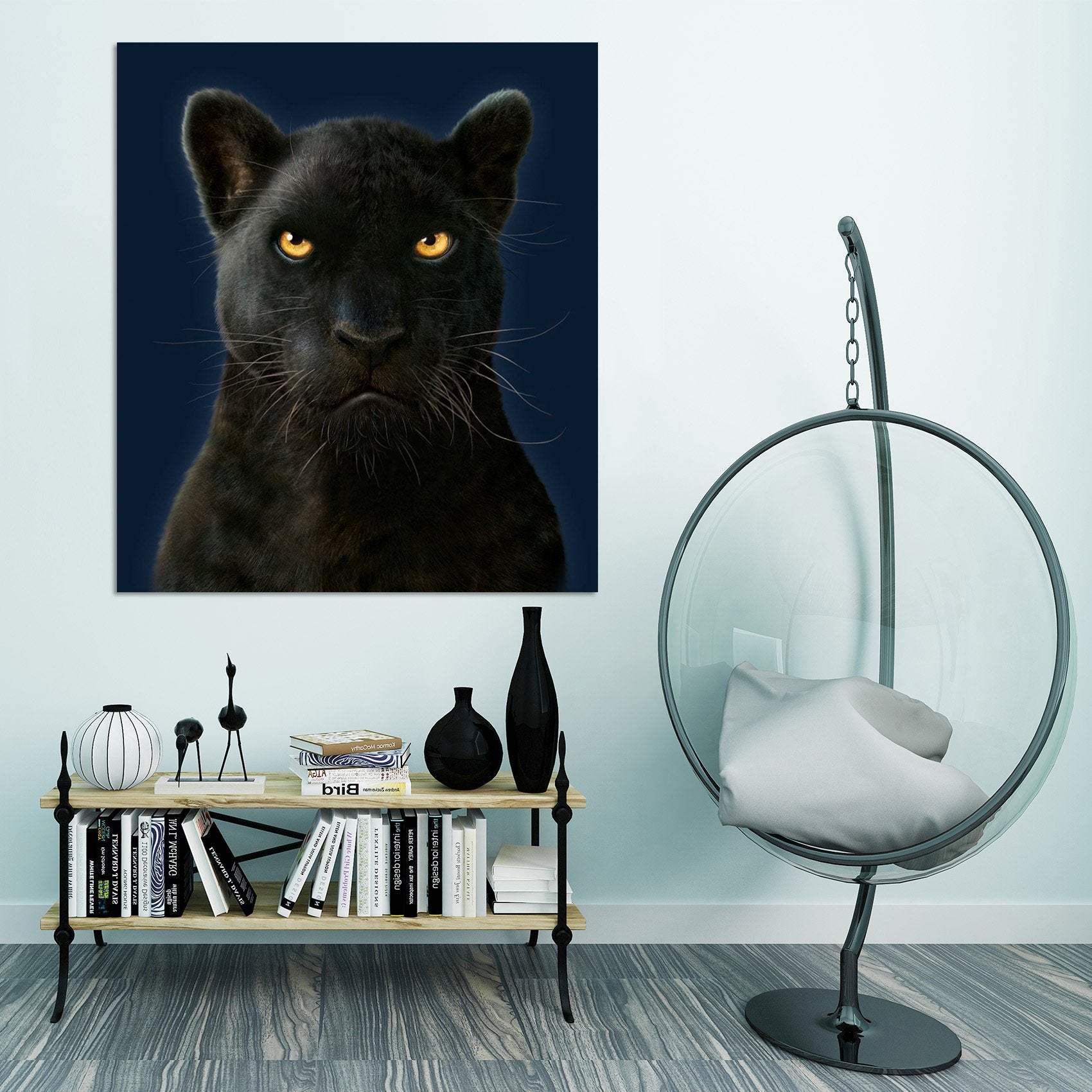 3D Black Panther Portrait 013 Vincent Hie Wall Sticker Wallpaper AJ Wallpaper 2 