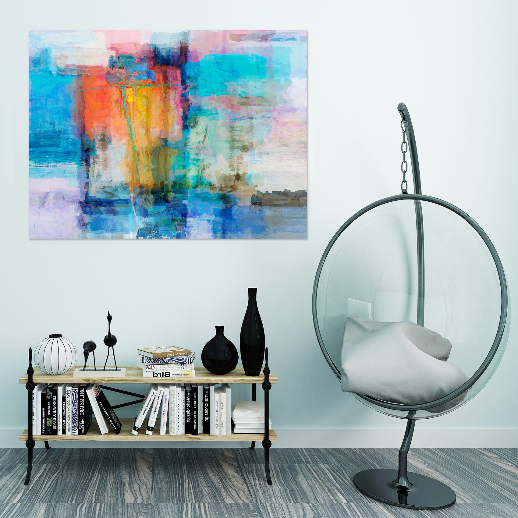 3D Abstract Art 007 Michael Tienhaara Wall Sticker